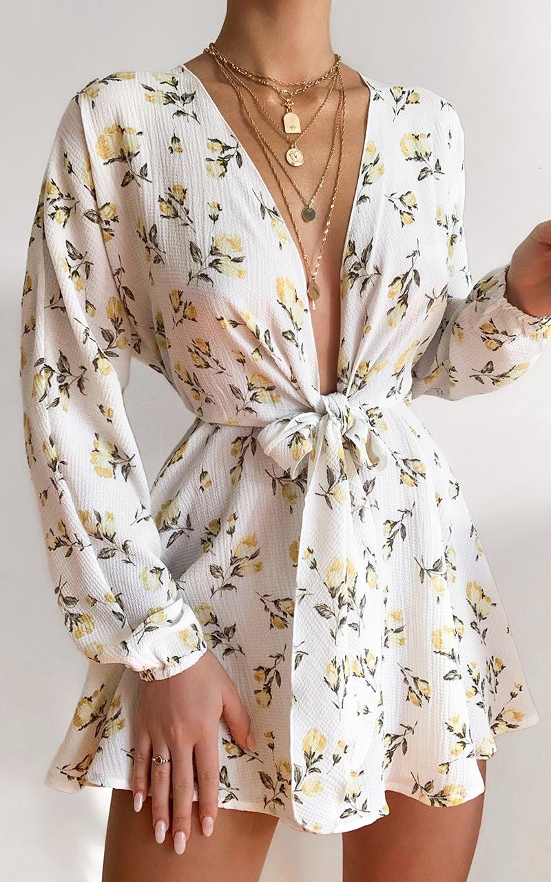 Lone Star Dress in White Floral