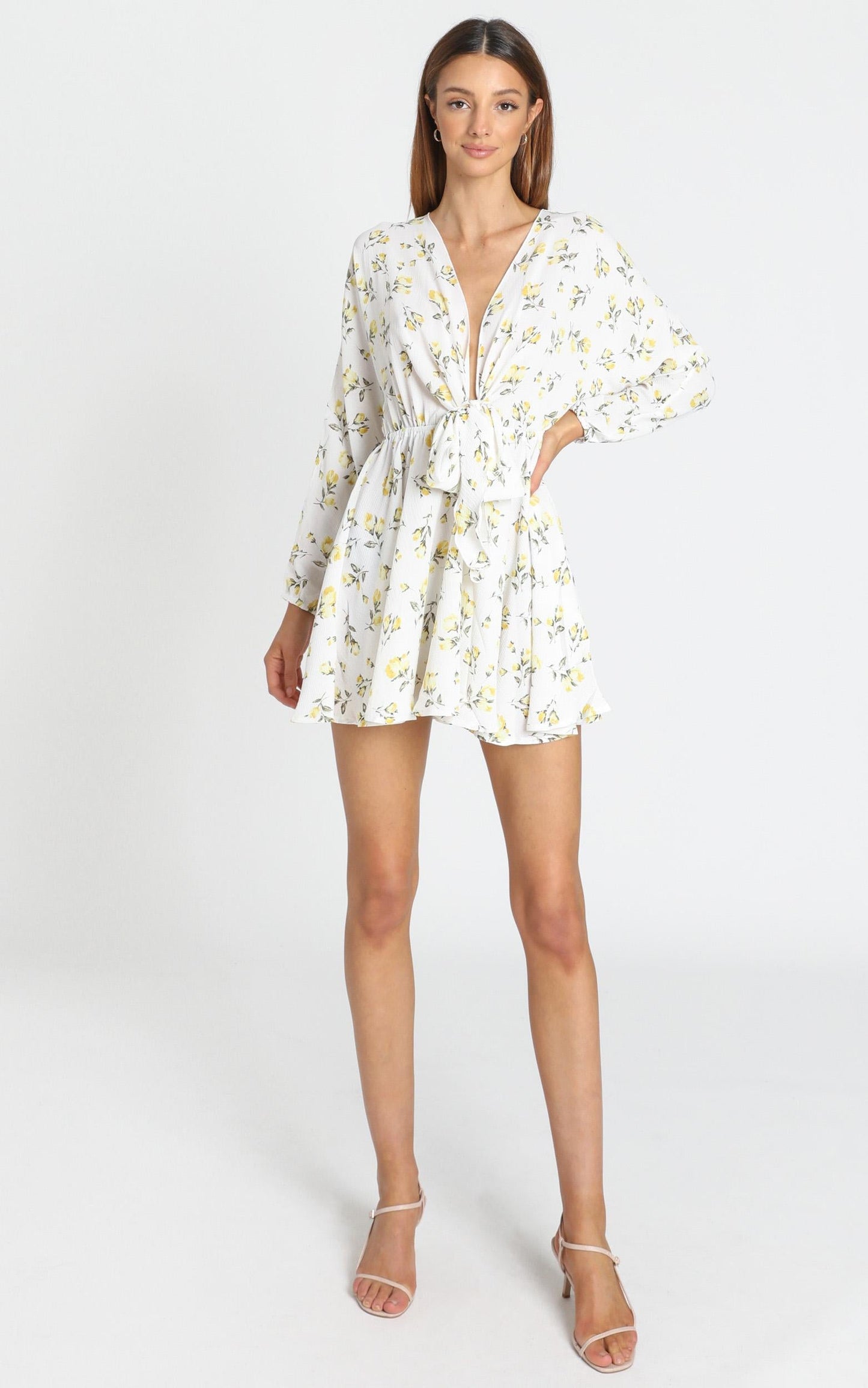 Lone Star Dress in White Floral