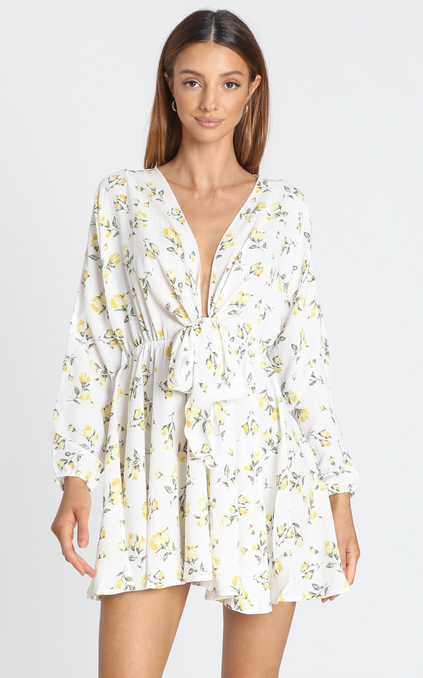 Lone Star Dress in White Floral