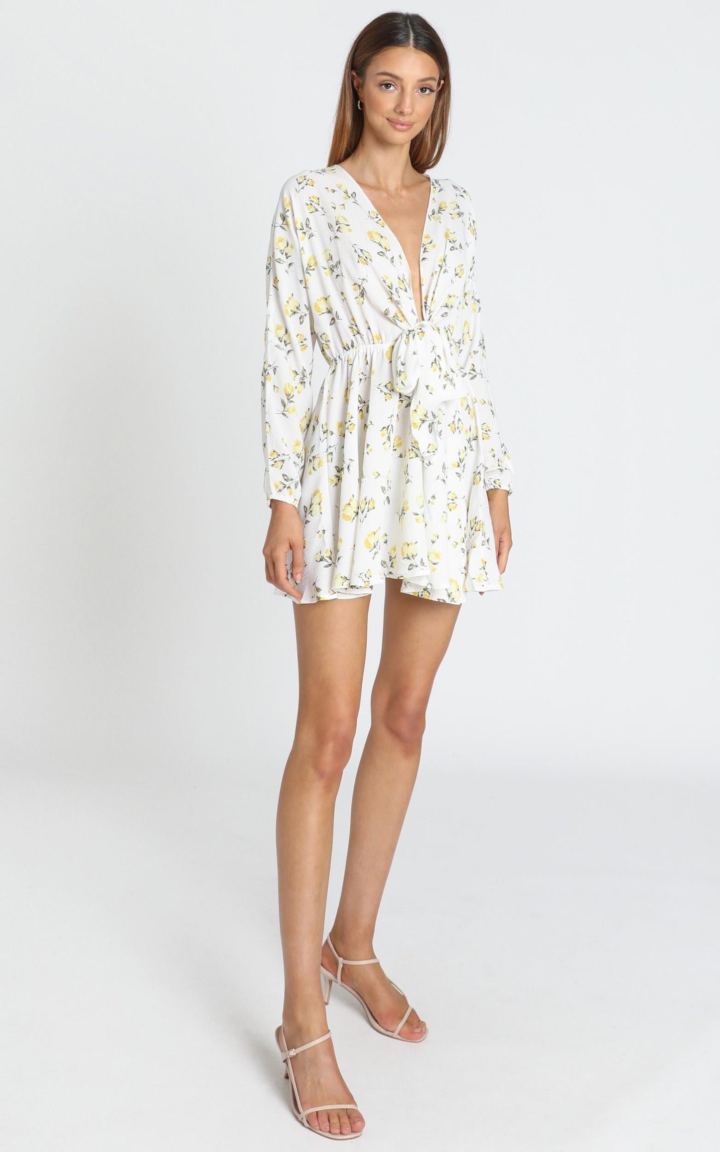 Lone Star Dress in White Floral