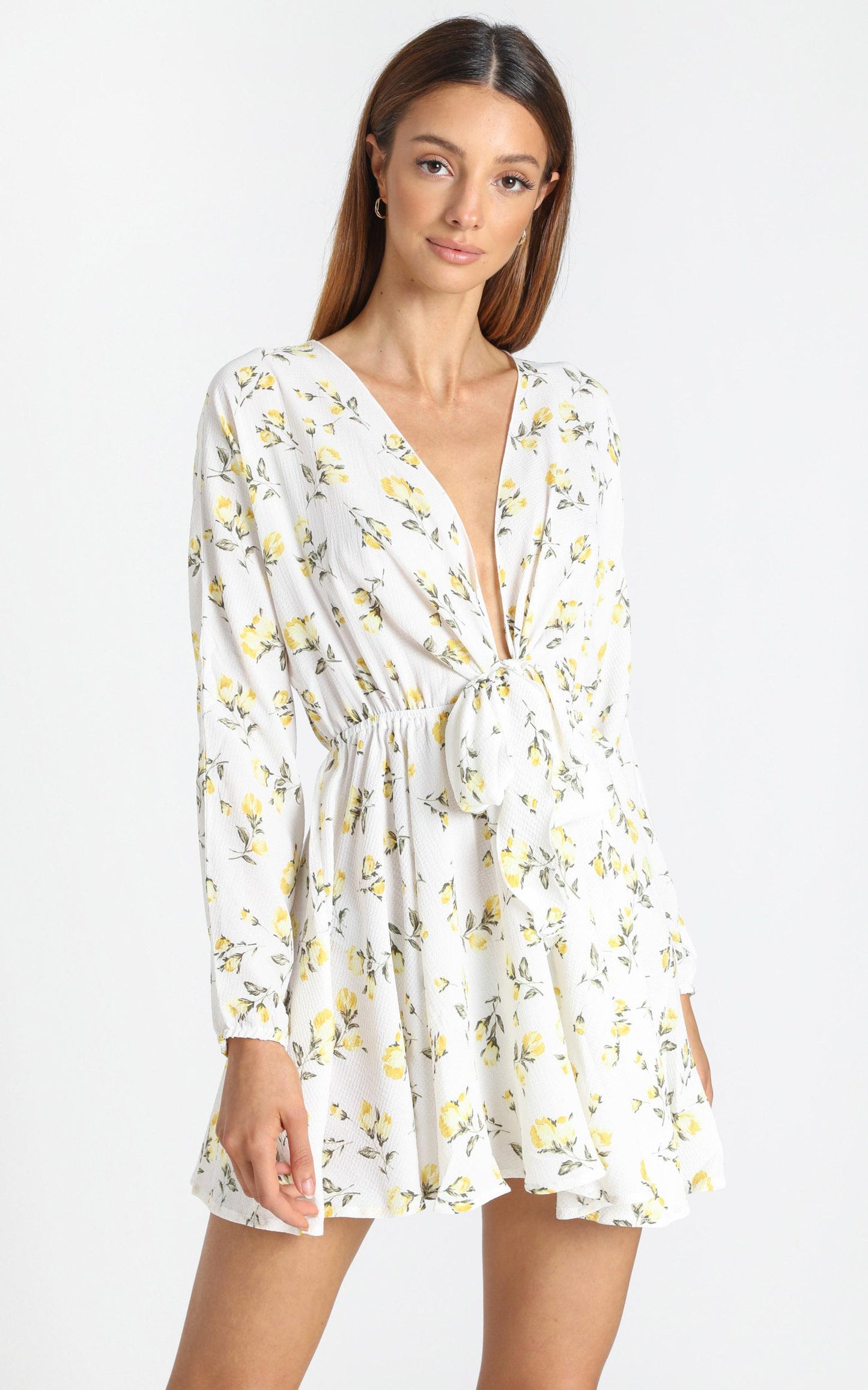 Lone Star Dress in White Floral