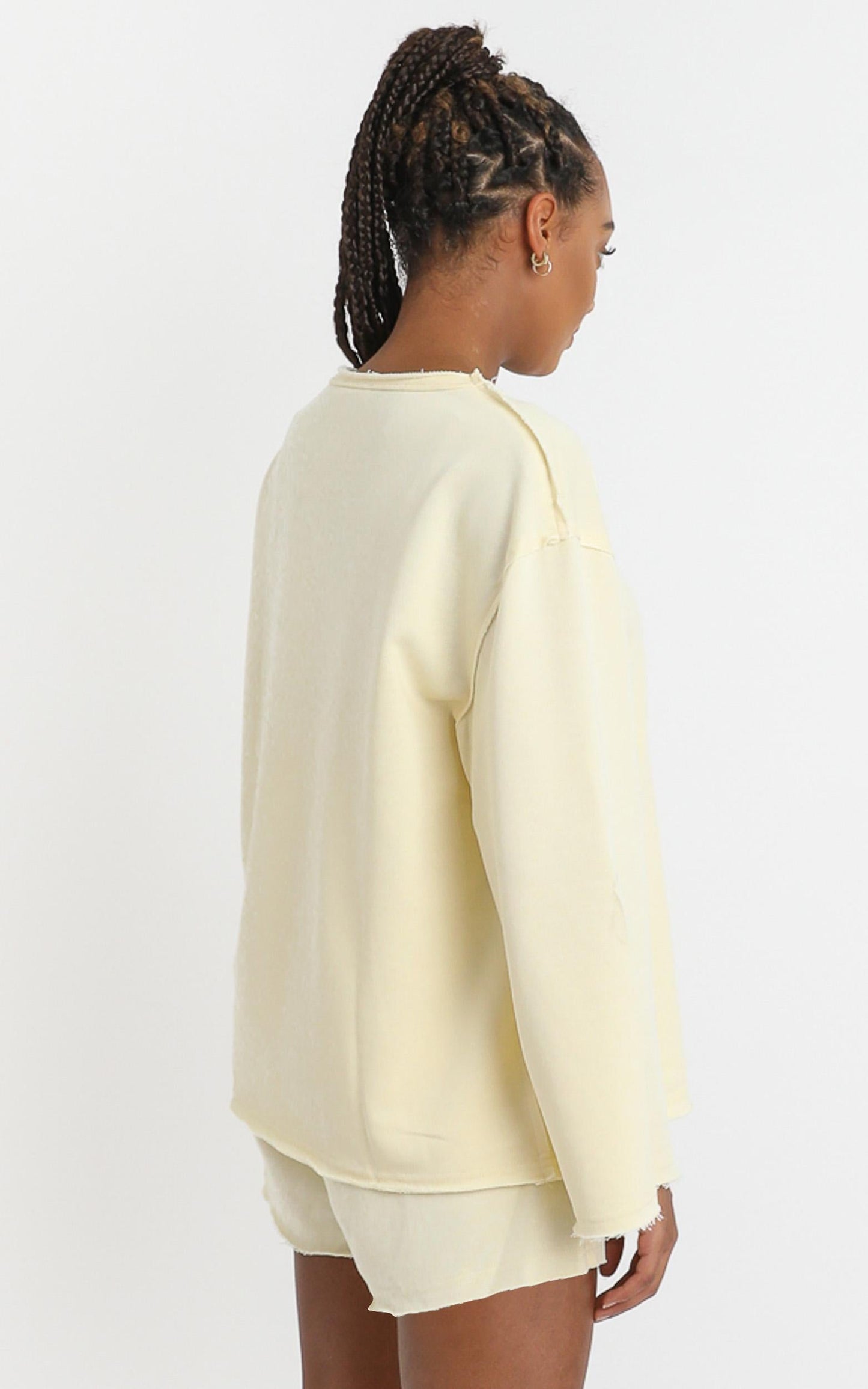 Long Lost Sweatshirt in Pastel Yellow