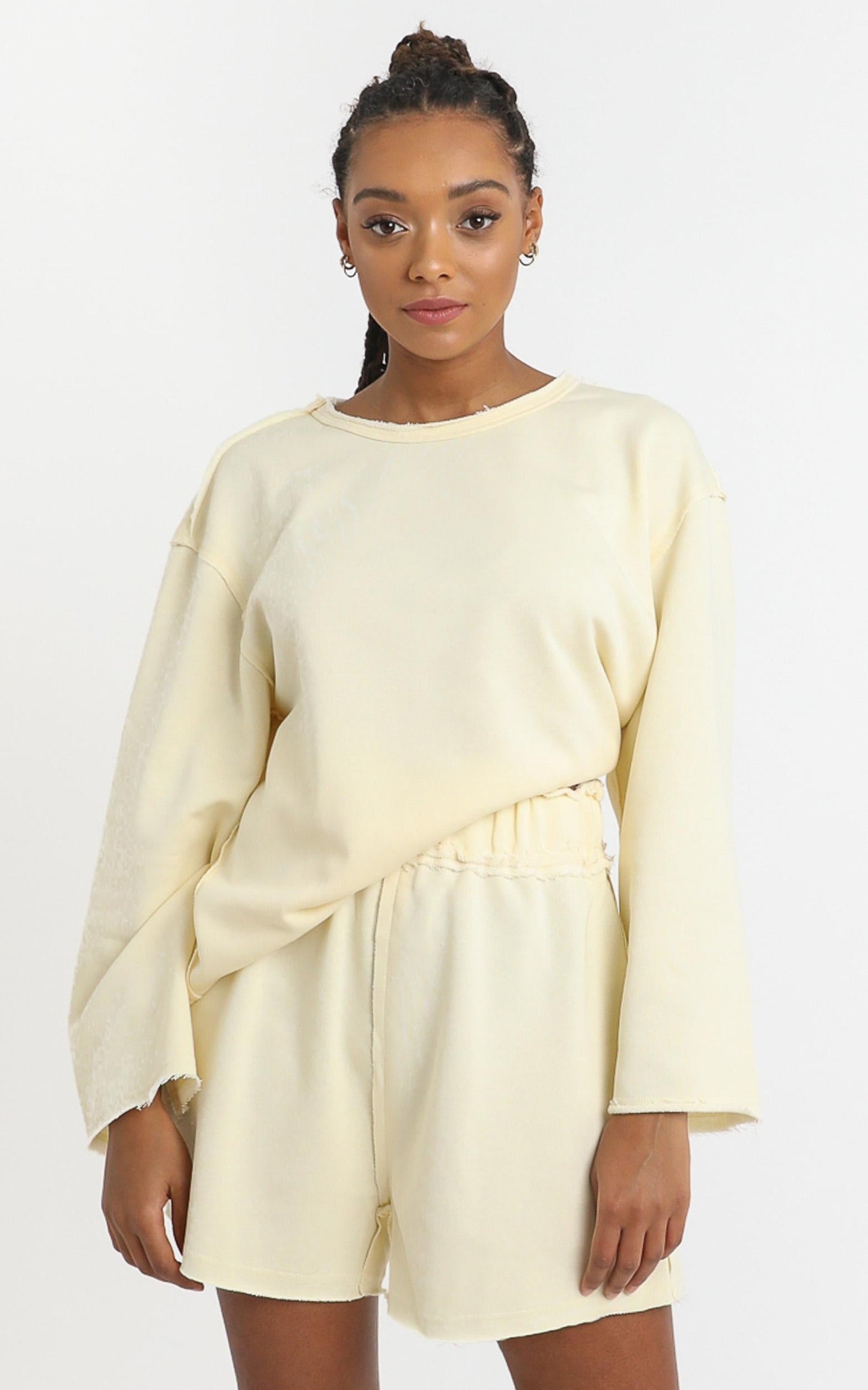 Long Lost Sweatshirt in Pastel Yellow
