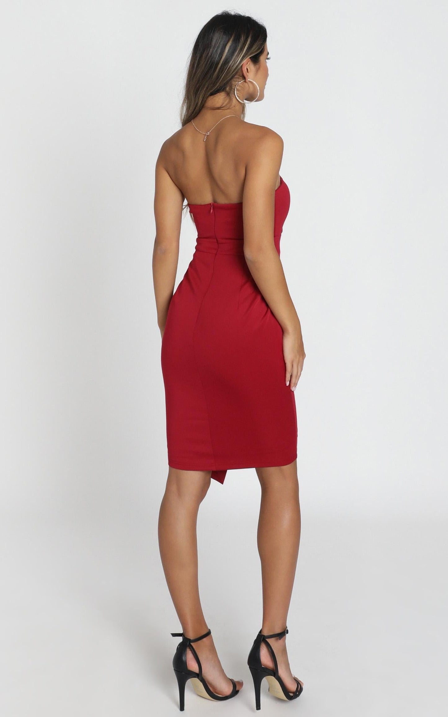 Looking For The Same Thing Dress In Wine