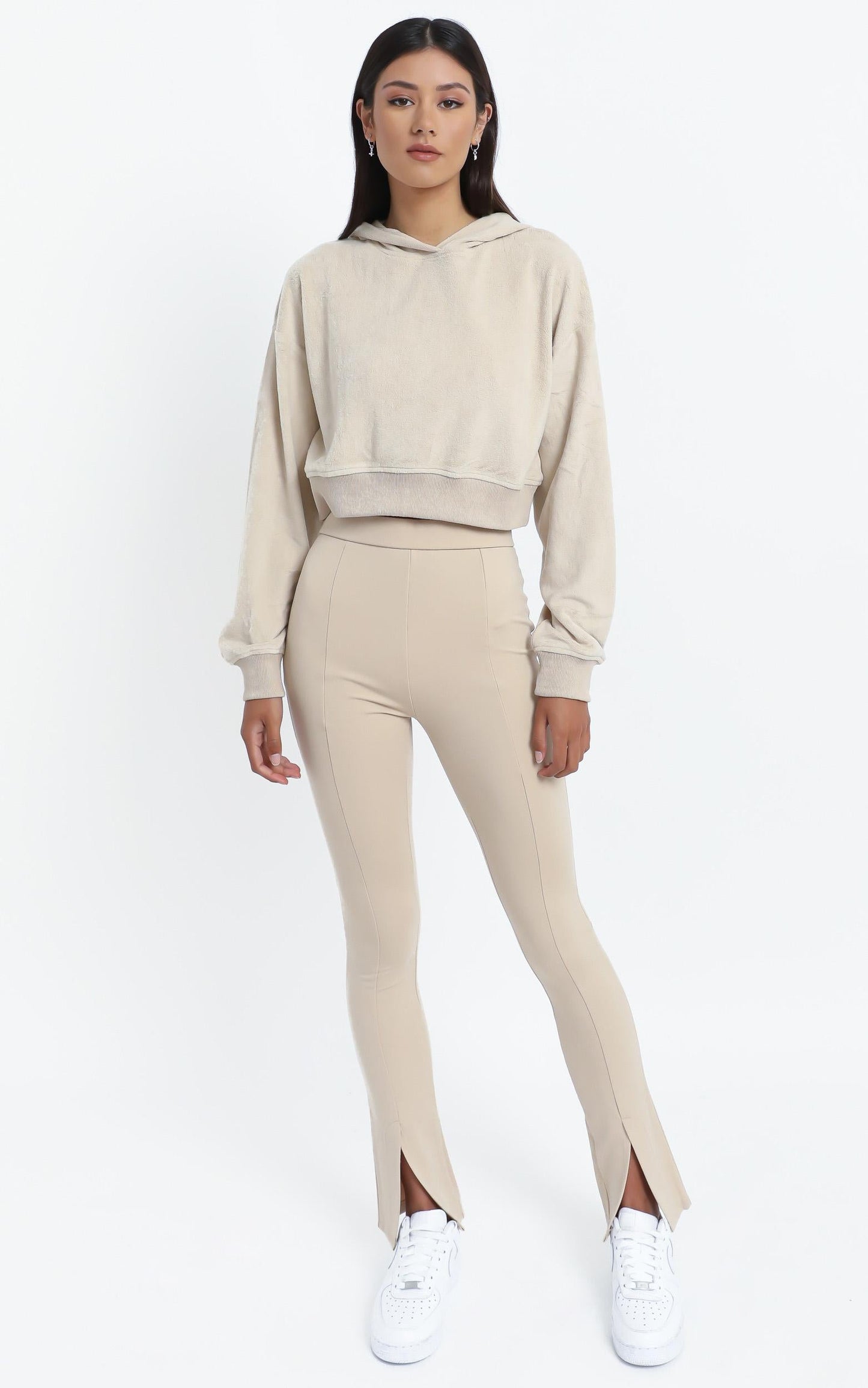 Lorensa Hoodie in Beige
