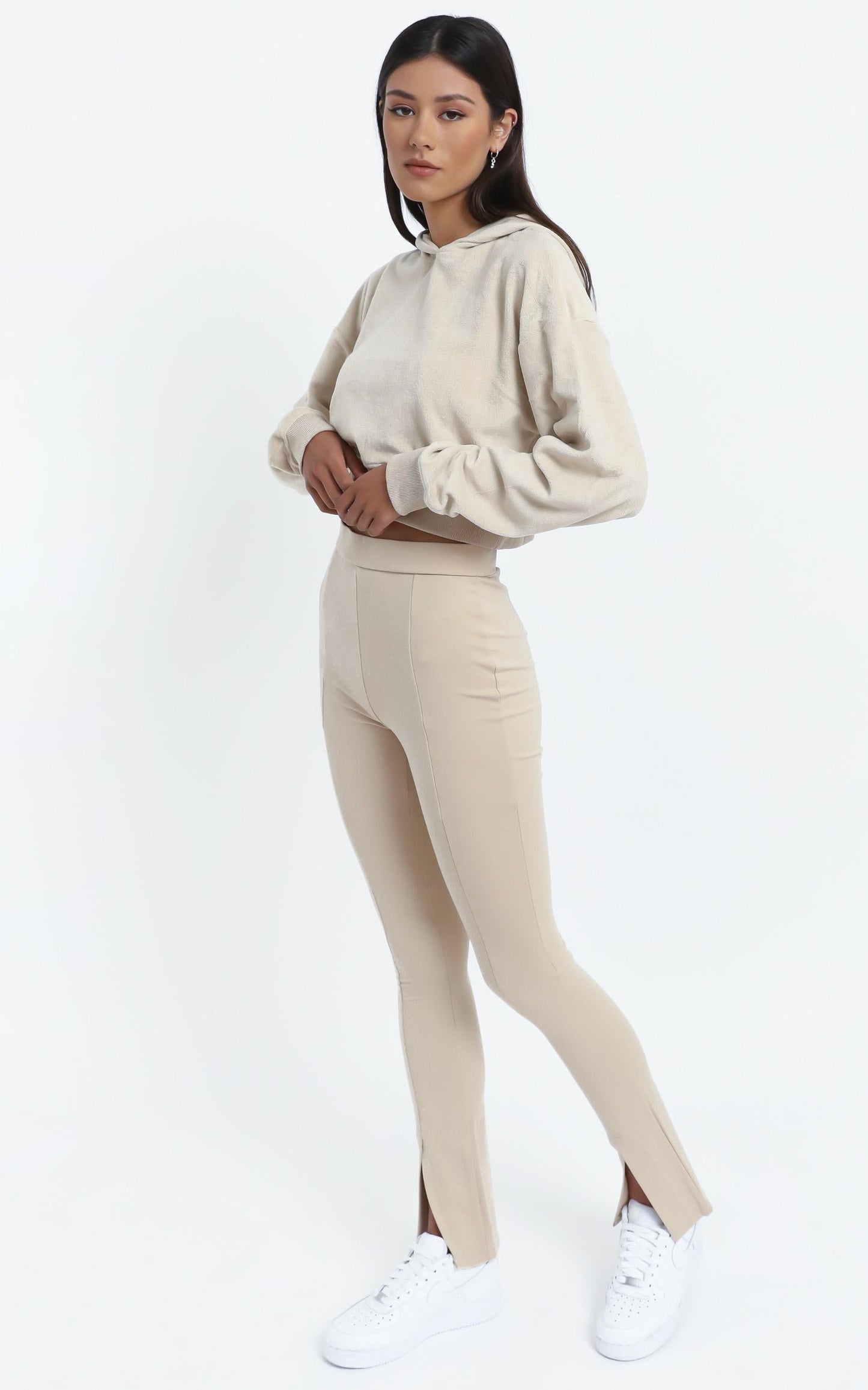 Lorensa Hoodie in Beige