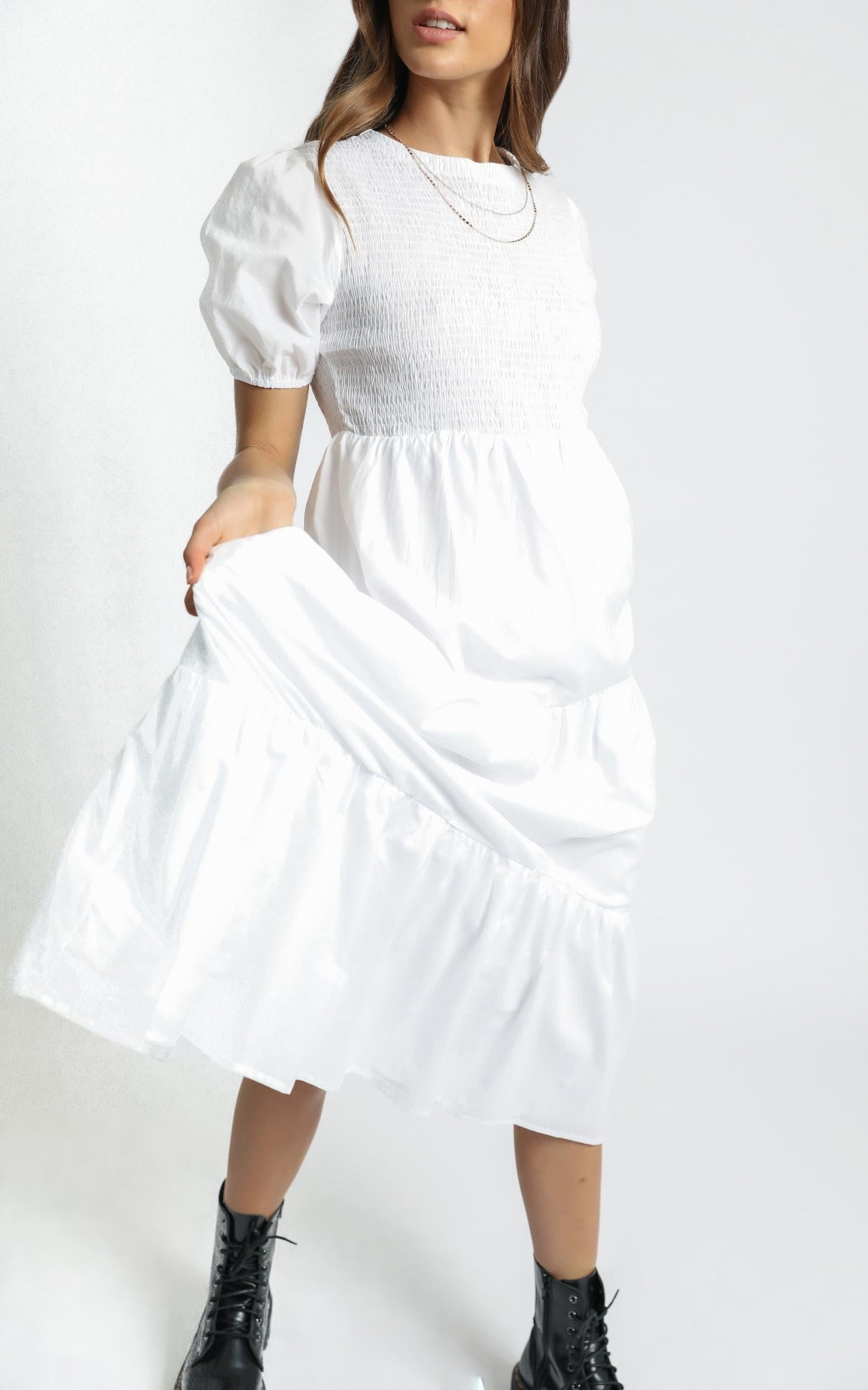 Lorrie Dress in White