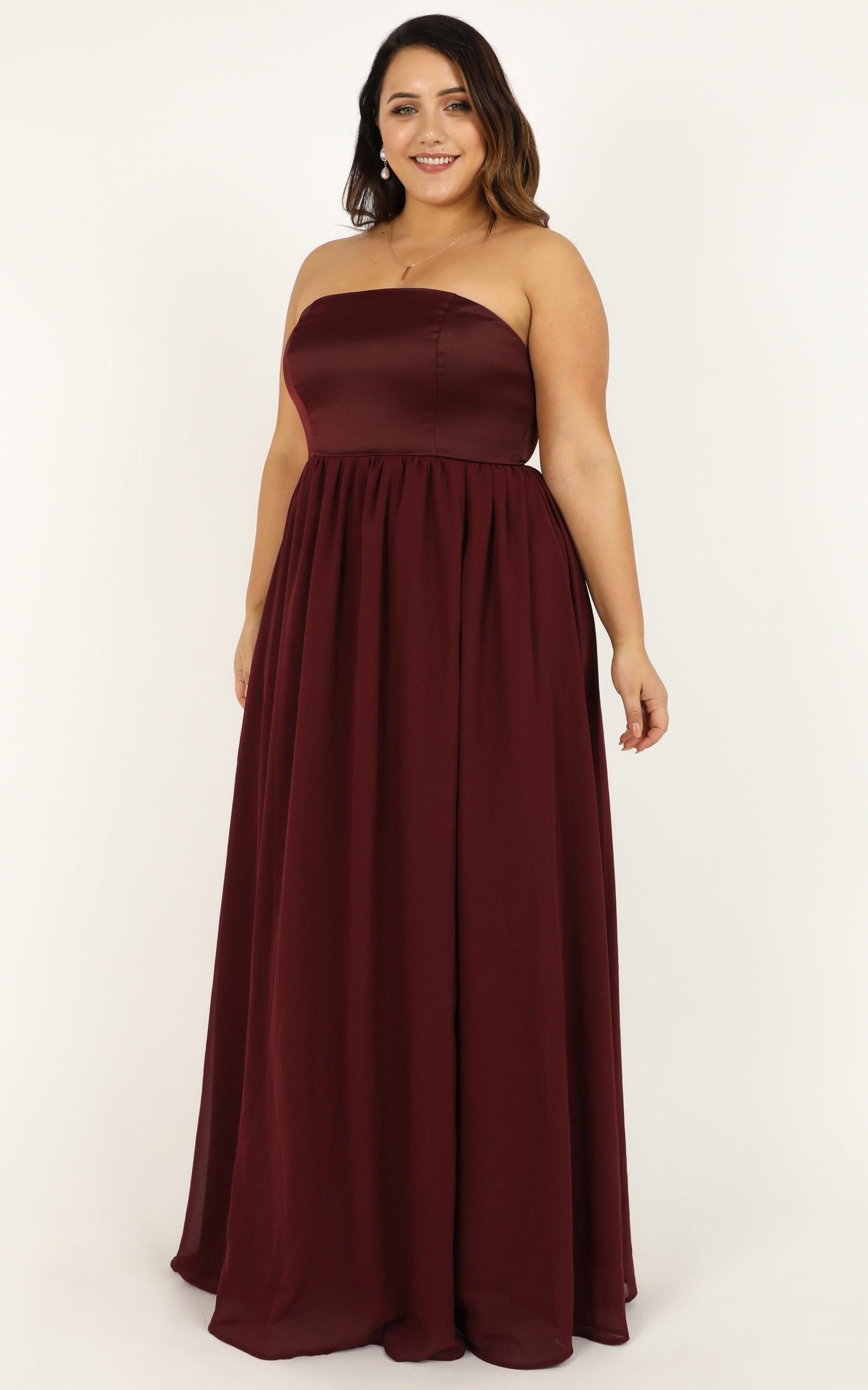 Love Bound Maxi Dress In Wine