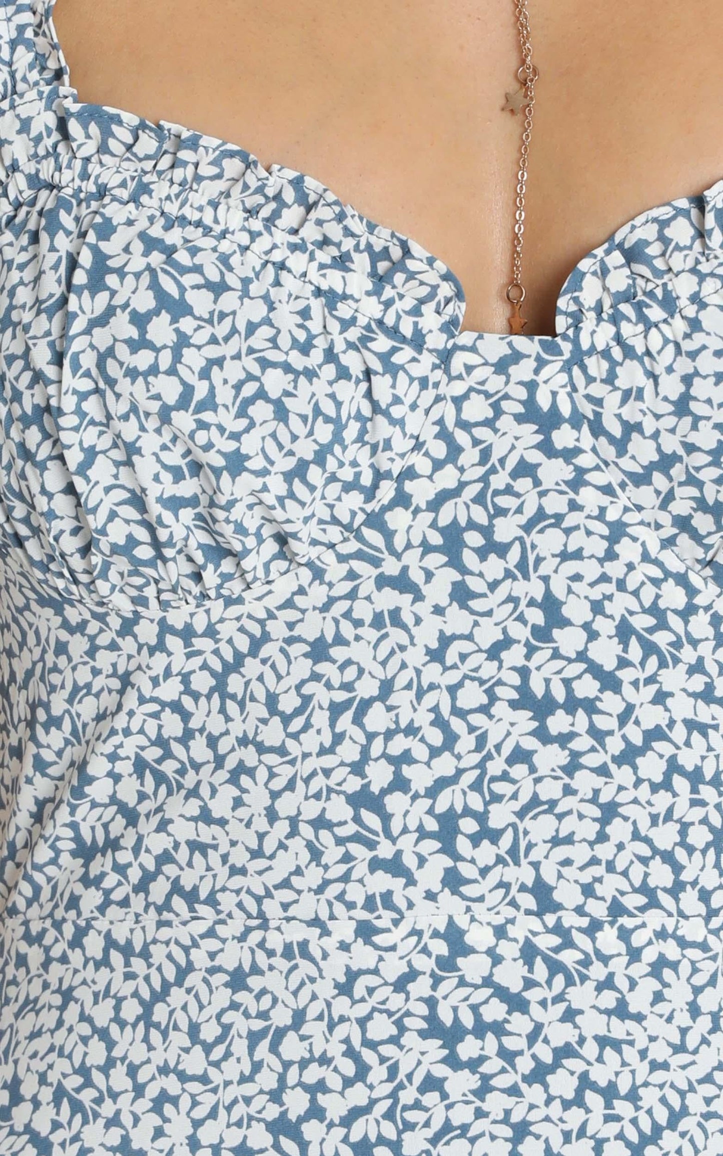 Love In A Mist Dress in Blue Floral