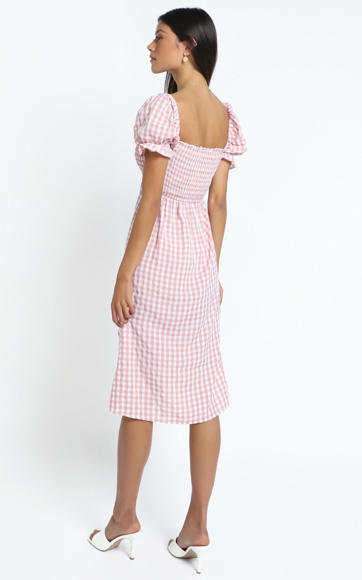 Lowe Dress in Pink Check
