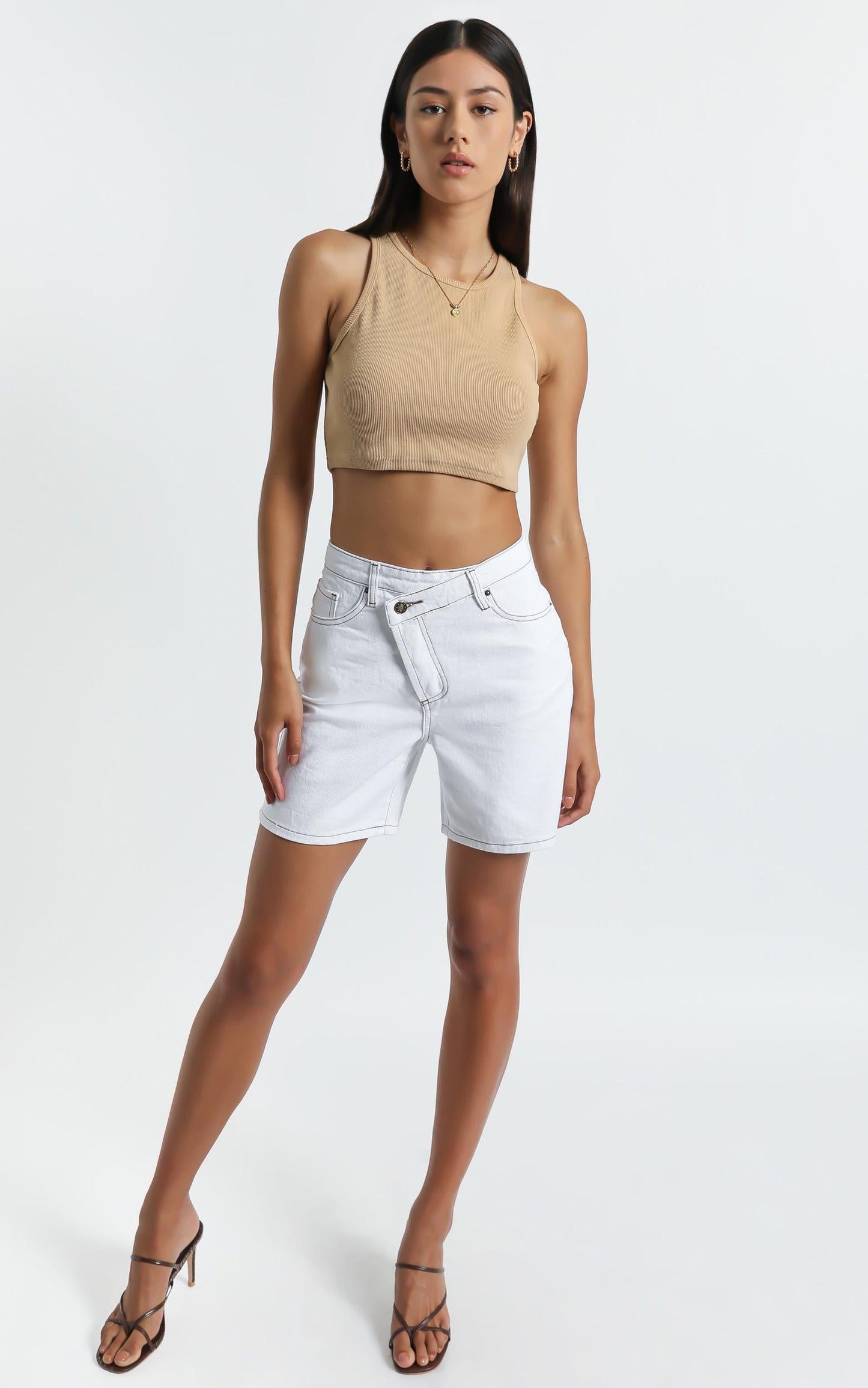 Lioness - Lowrider Denim Short in White Denim
