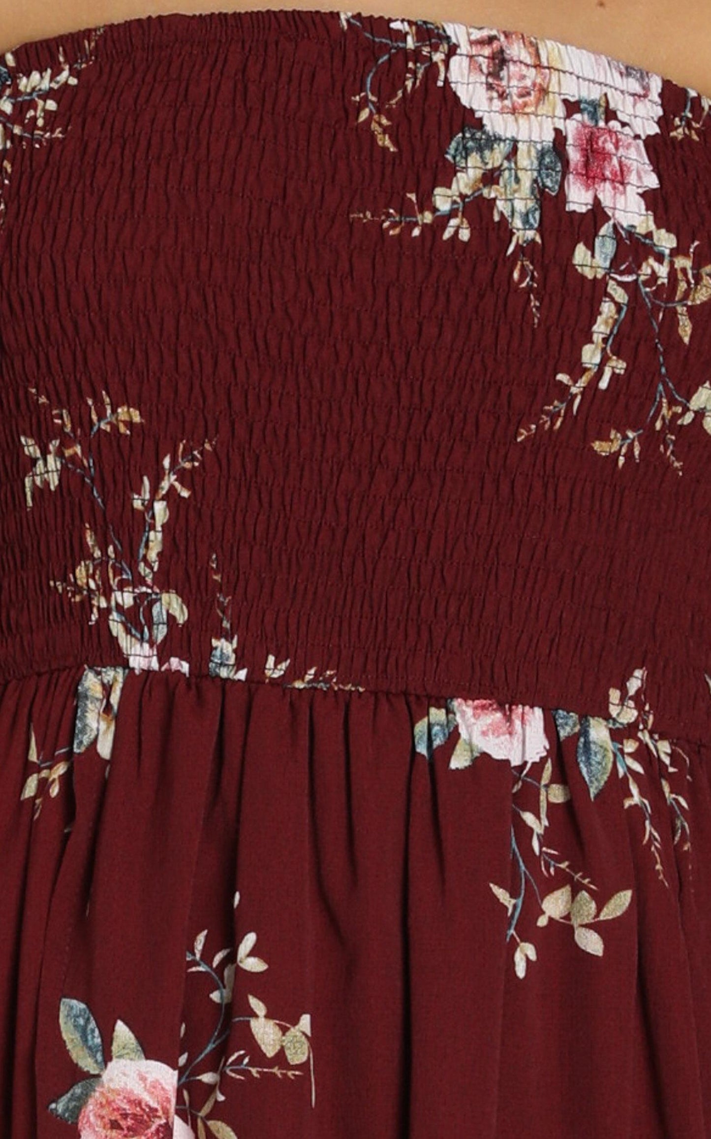 Lovestruck Maxi Dress in Wine Floral