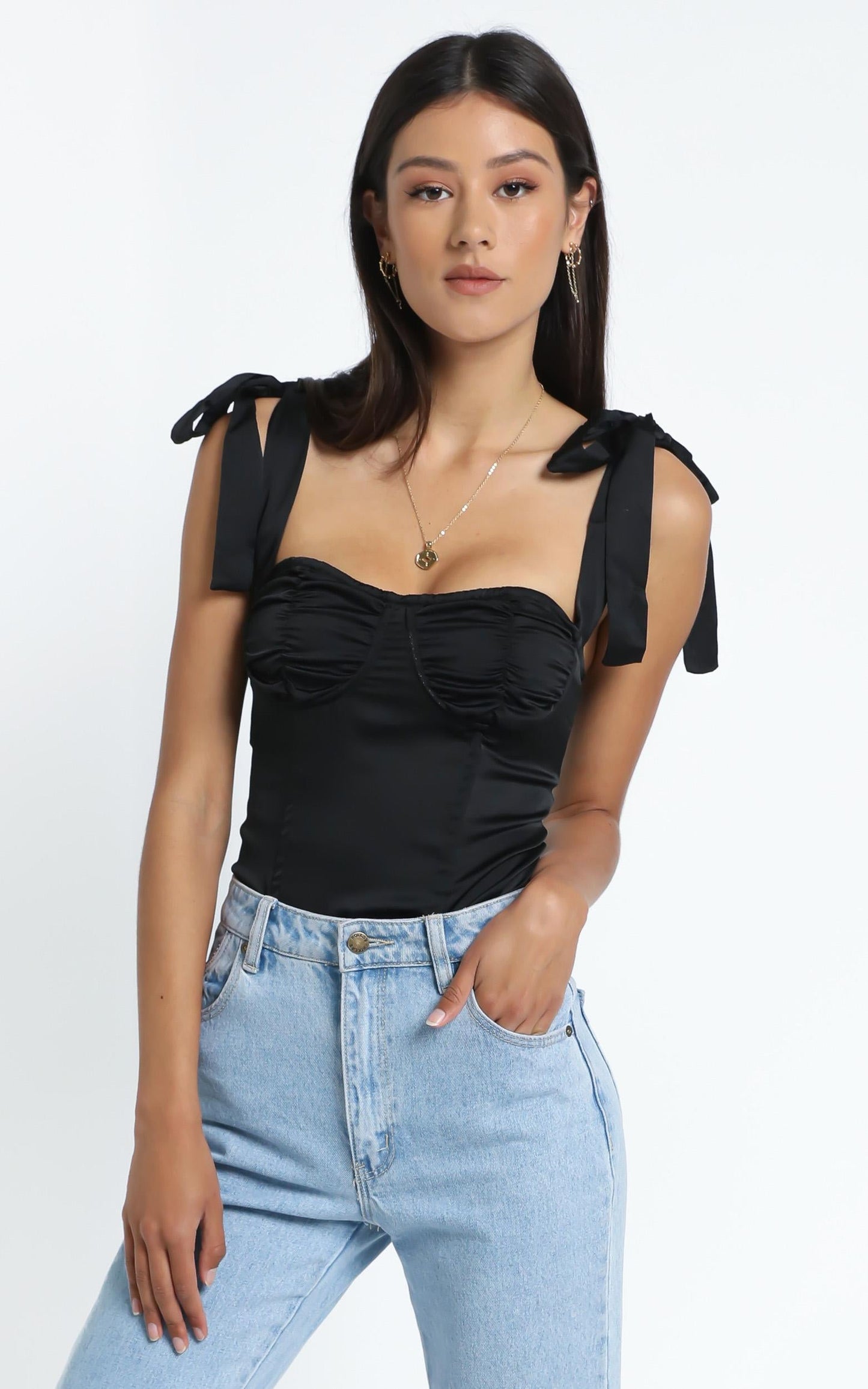 Lioness - Bood Up Top in Black