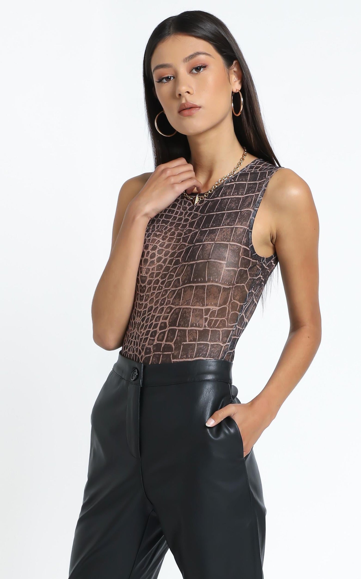 Lioness - Metropolitan Bodysuit in Brown