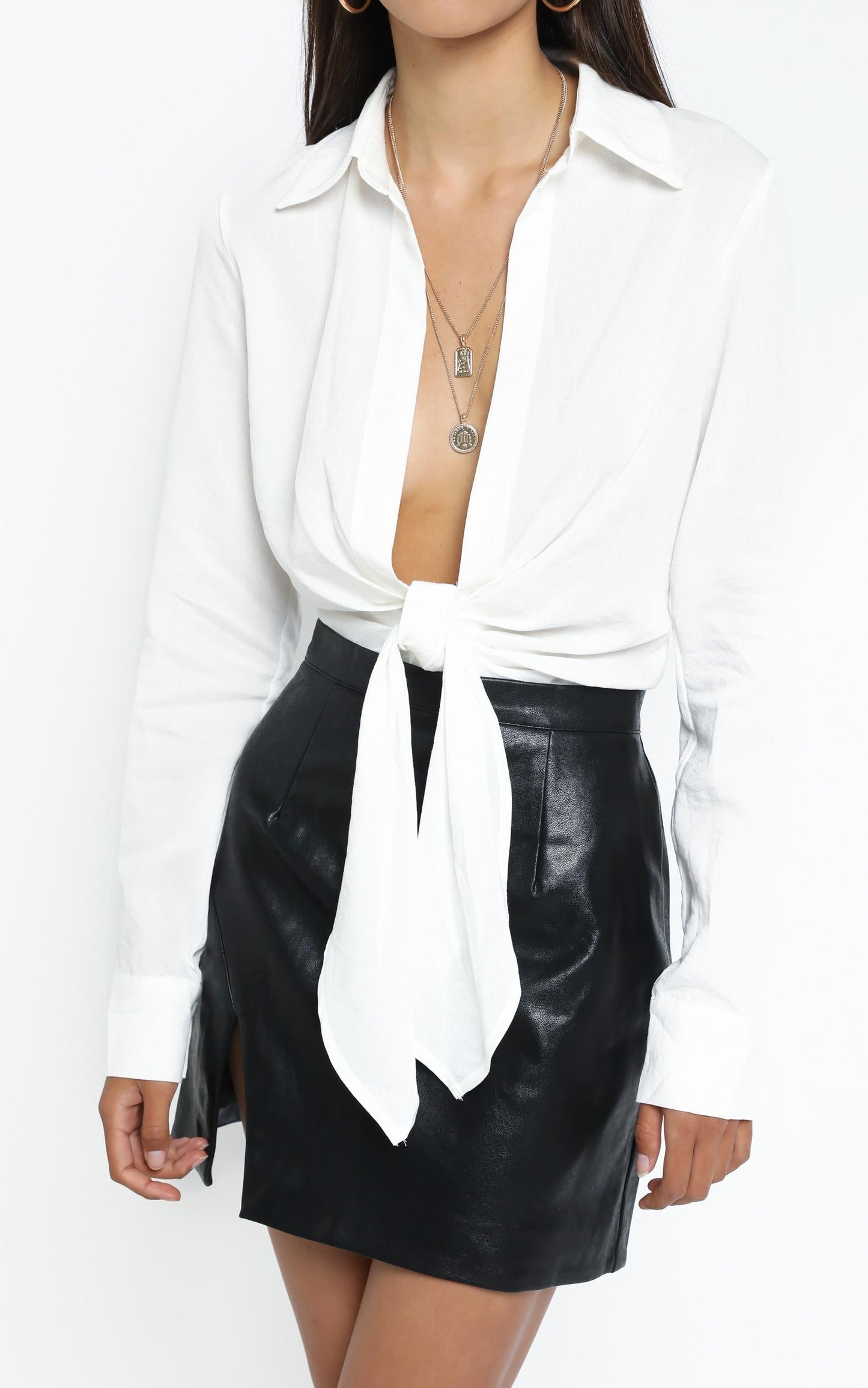 Lioness - Monroe Tie Top in White