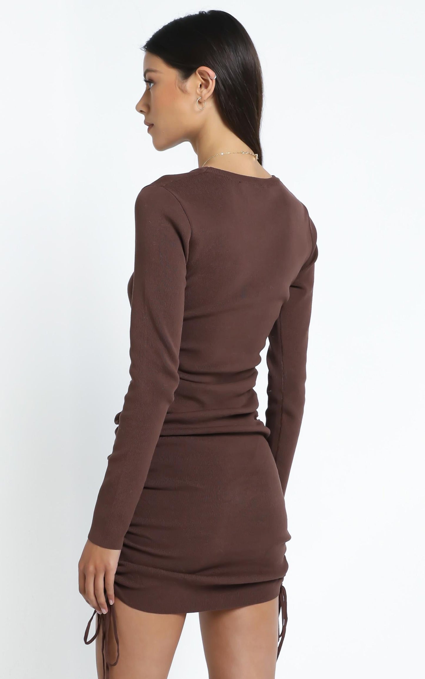 Lioness - Military Minds Long Sleeve Dress in Cocoa