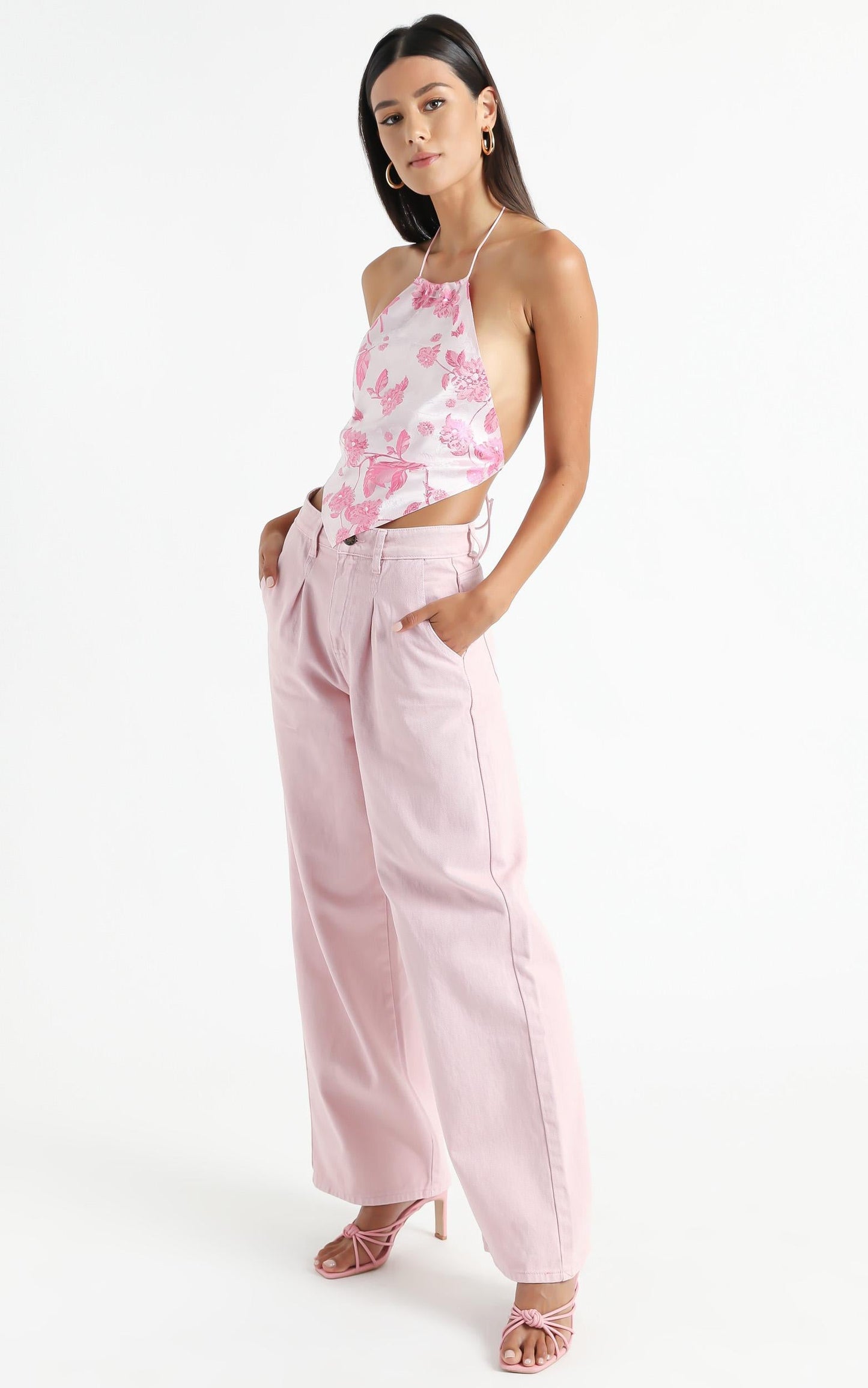 Lioness - Salute Halter Top in Pink