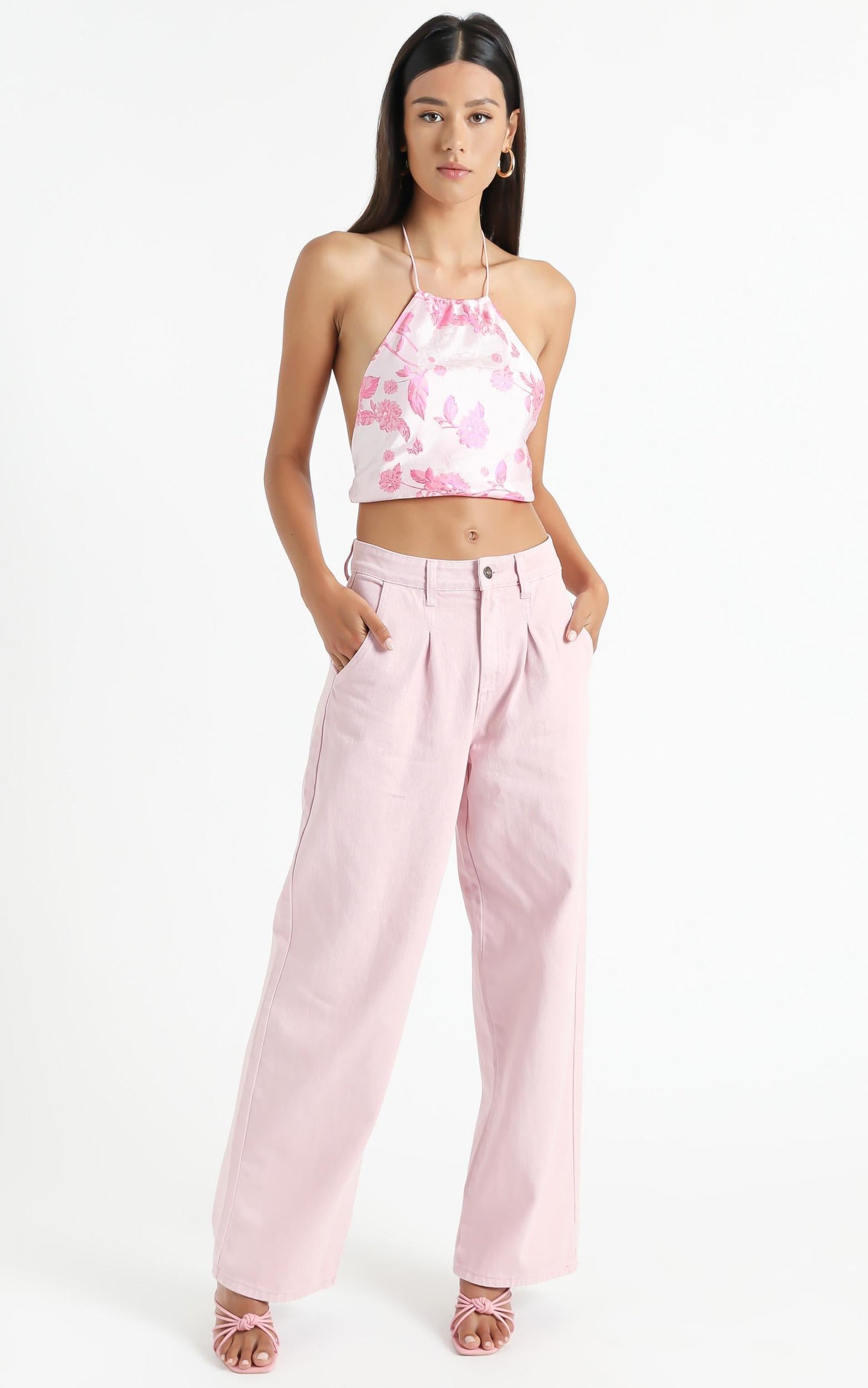 Lioness - Salute Halter Top in Pink