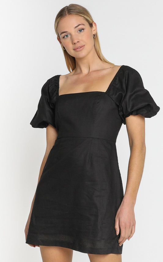 Lulu & Rose - Ari Linen Dress in Black