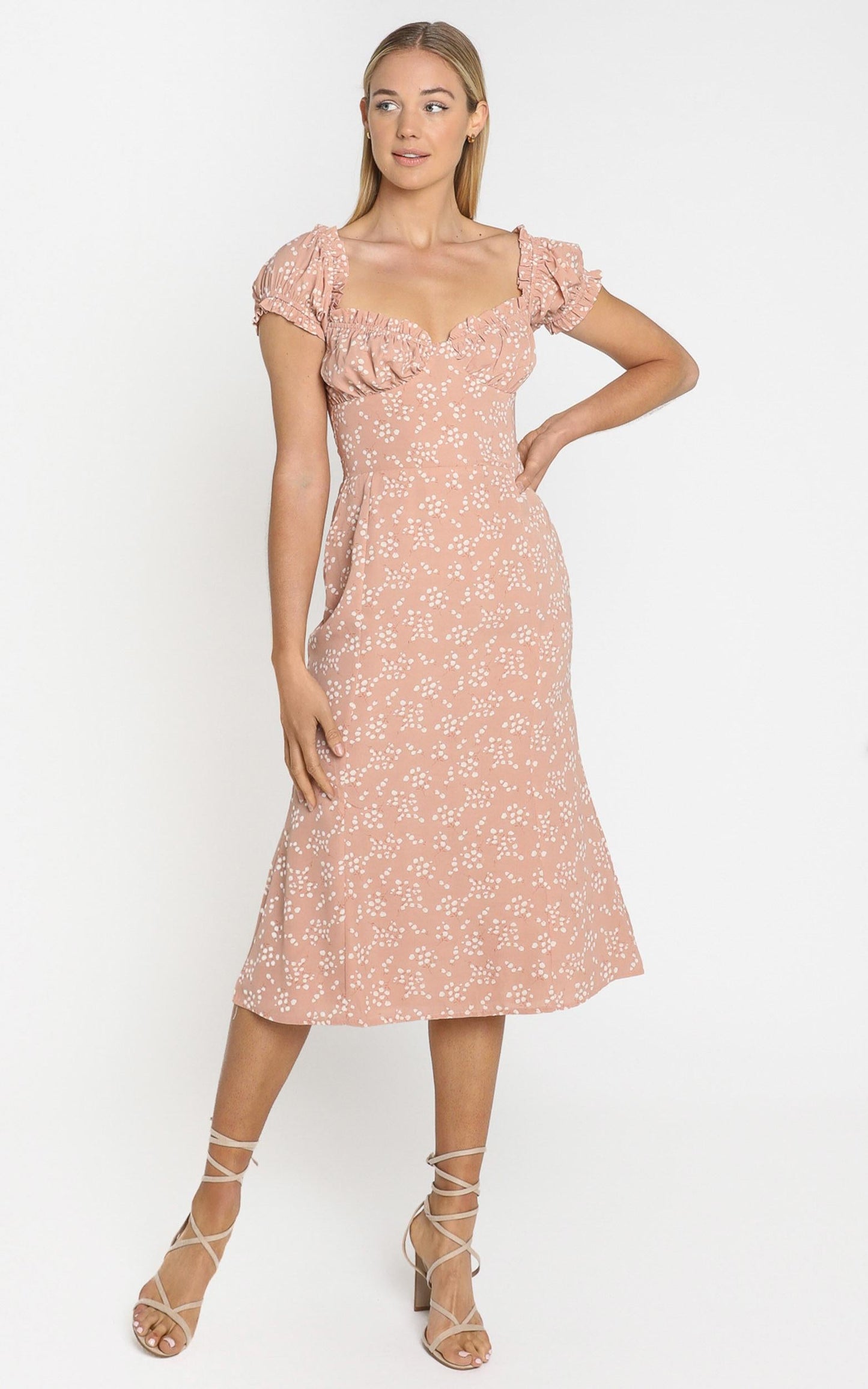 Lulu & Rose - Cosette Midi Dress in Floral
