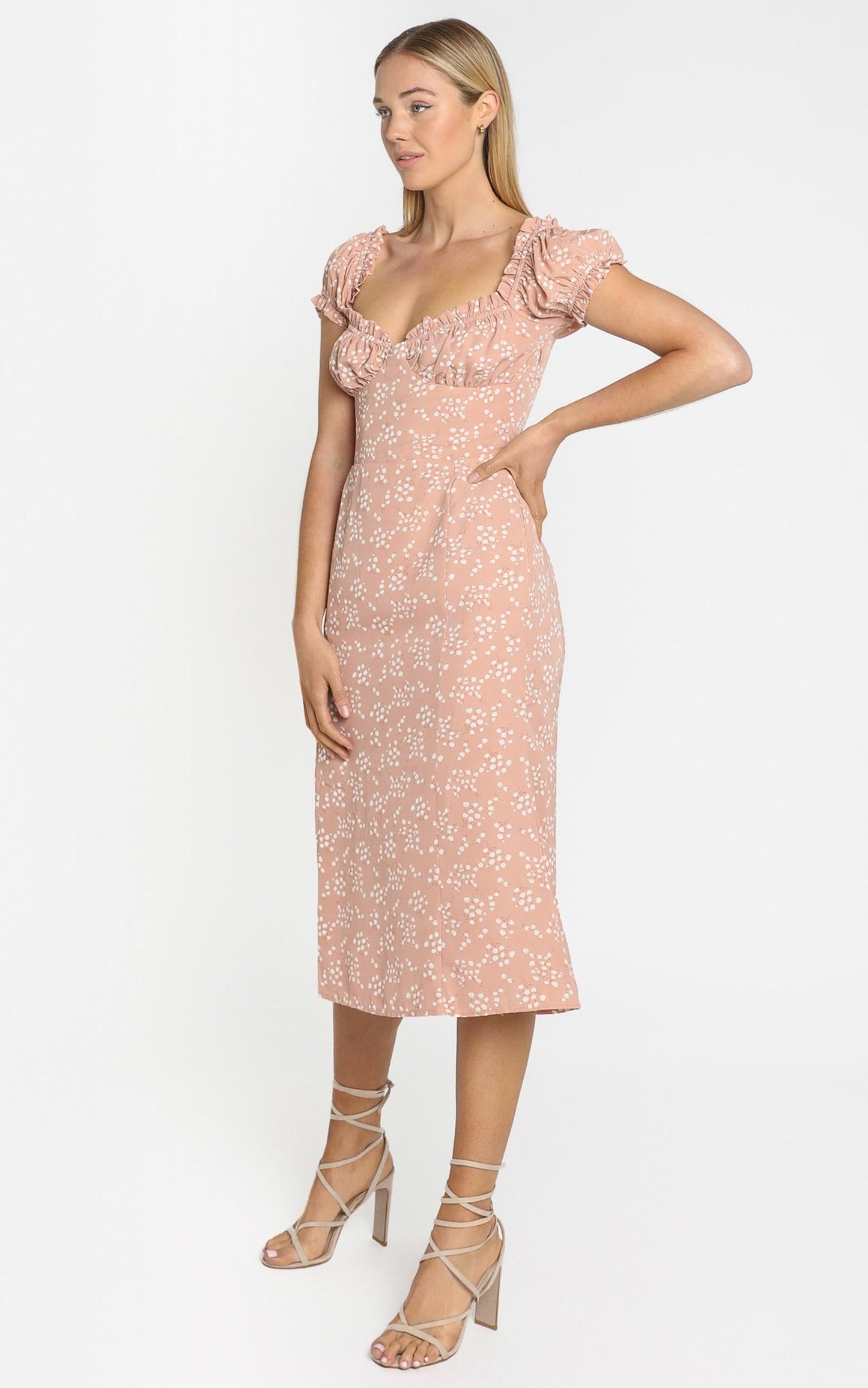 Lulu & Rose - Cosette Midi Dress in Floral