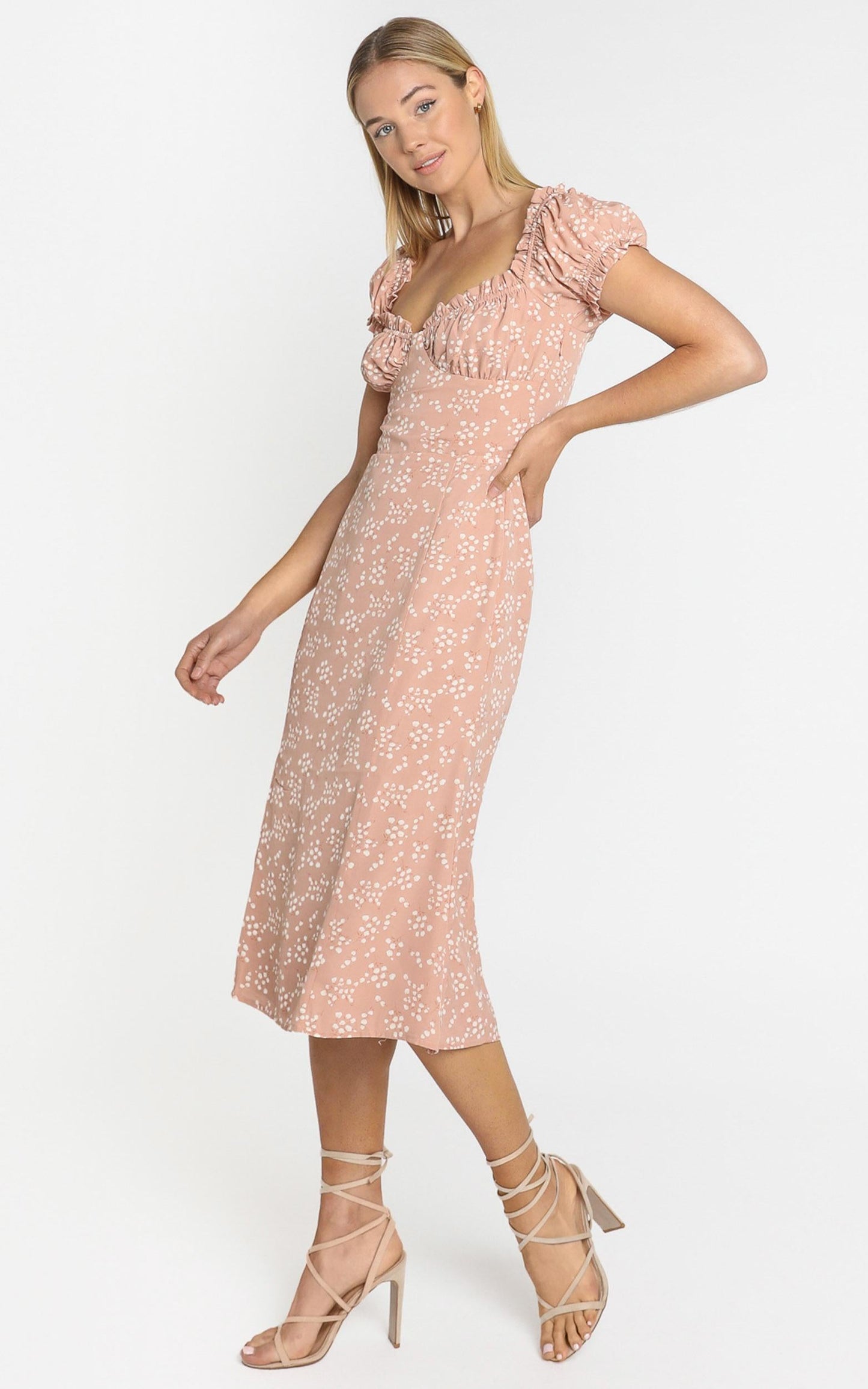 Lulu & Rose - Cosette Midi Dress in Floral