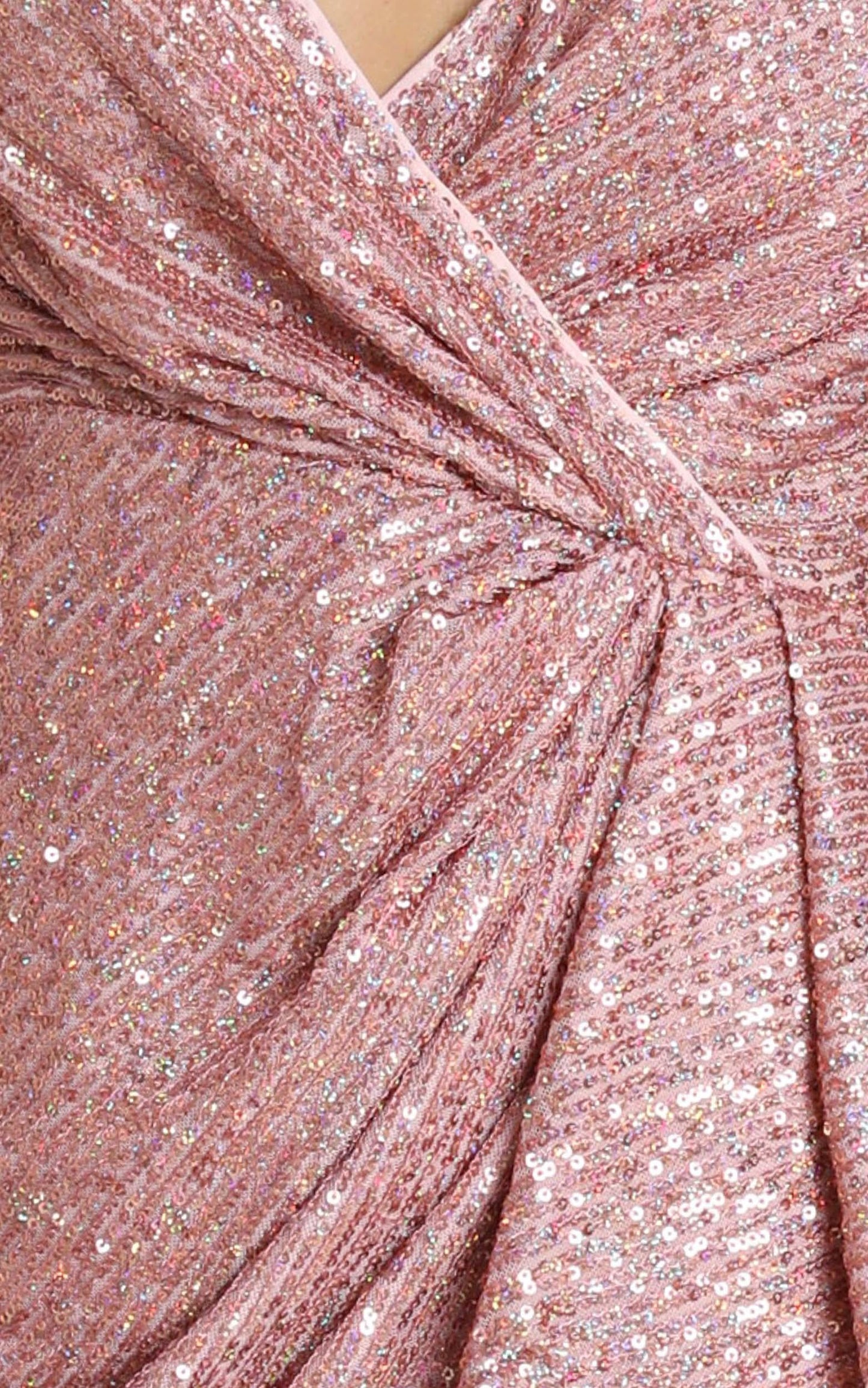 Lucie Dress In Rose Gold Sequin
