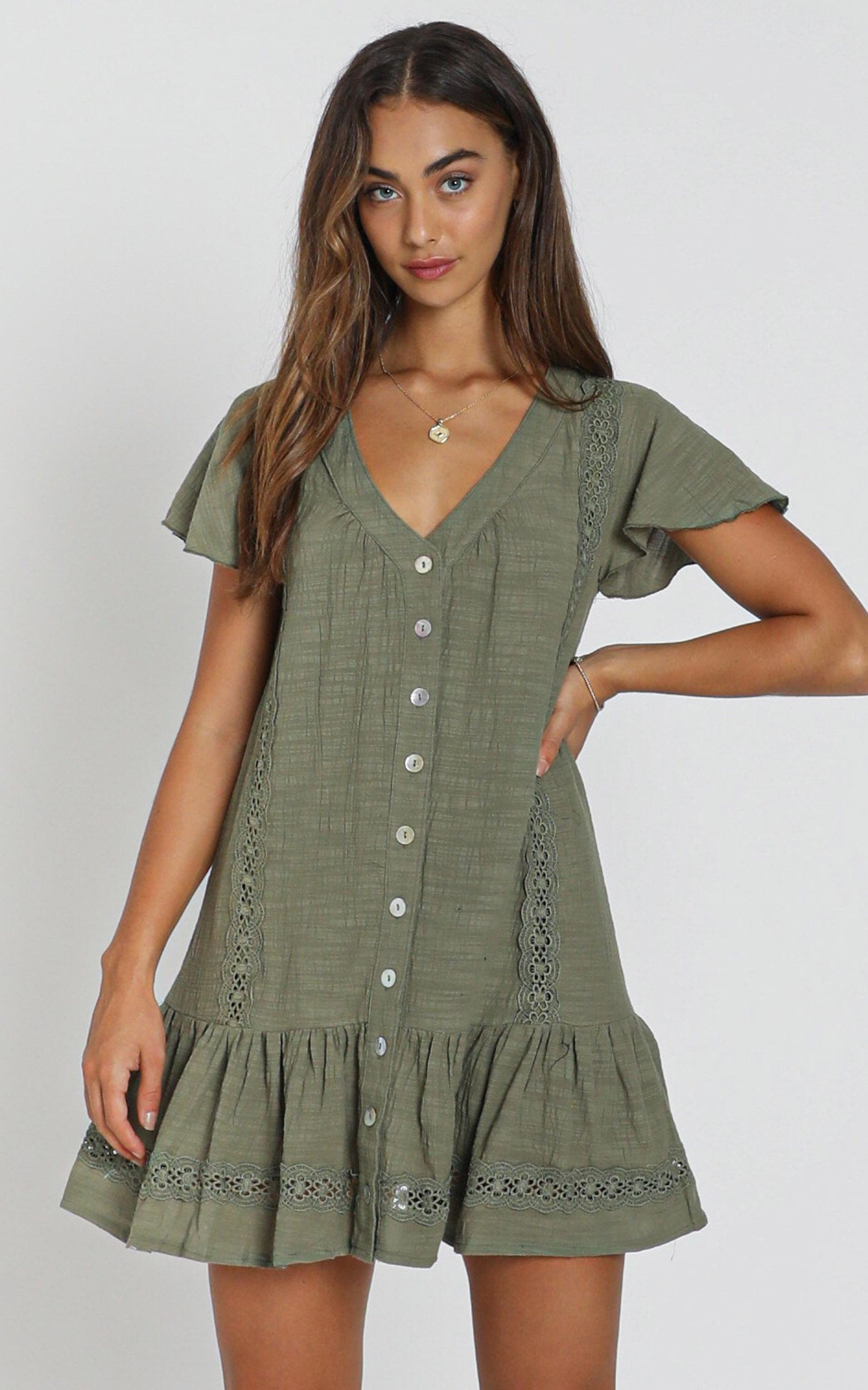 Lulu Dress in Olive