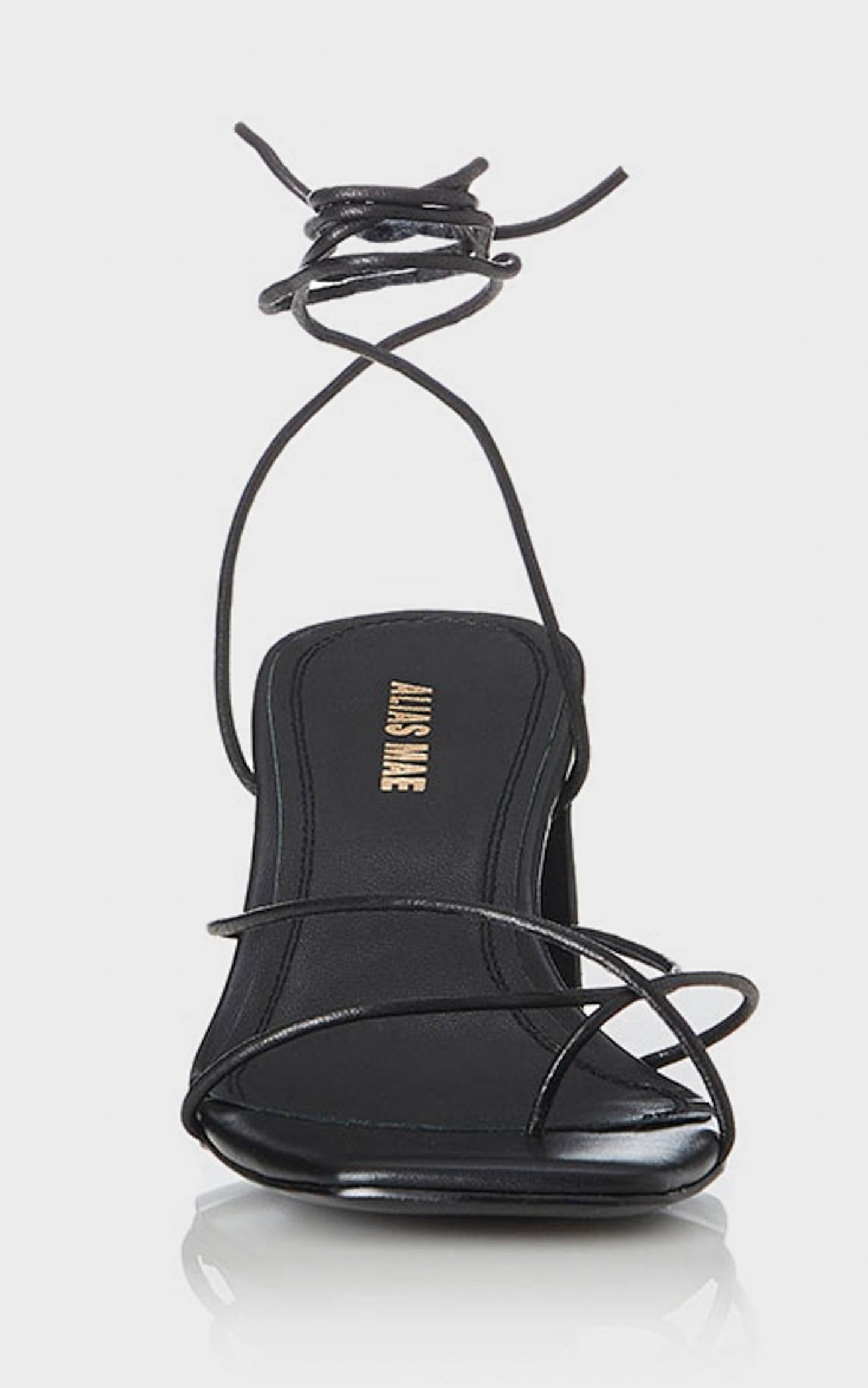 Alias Mae - Lune Heel in Black Kid Leather