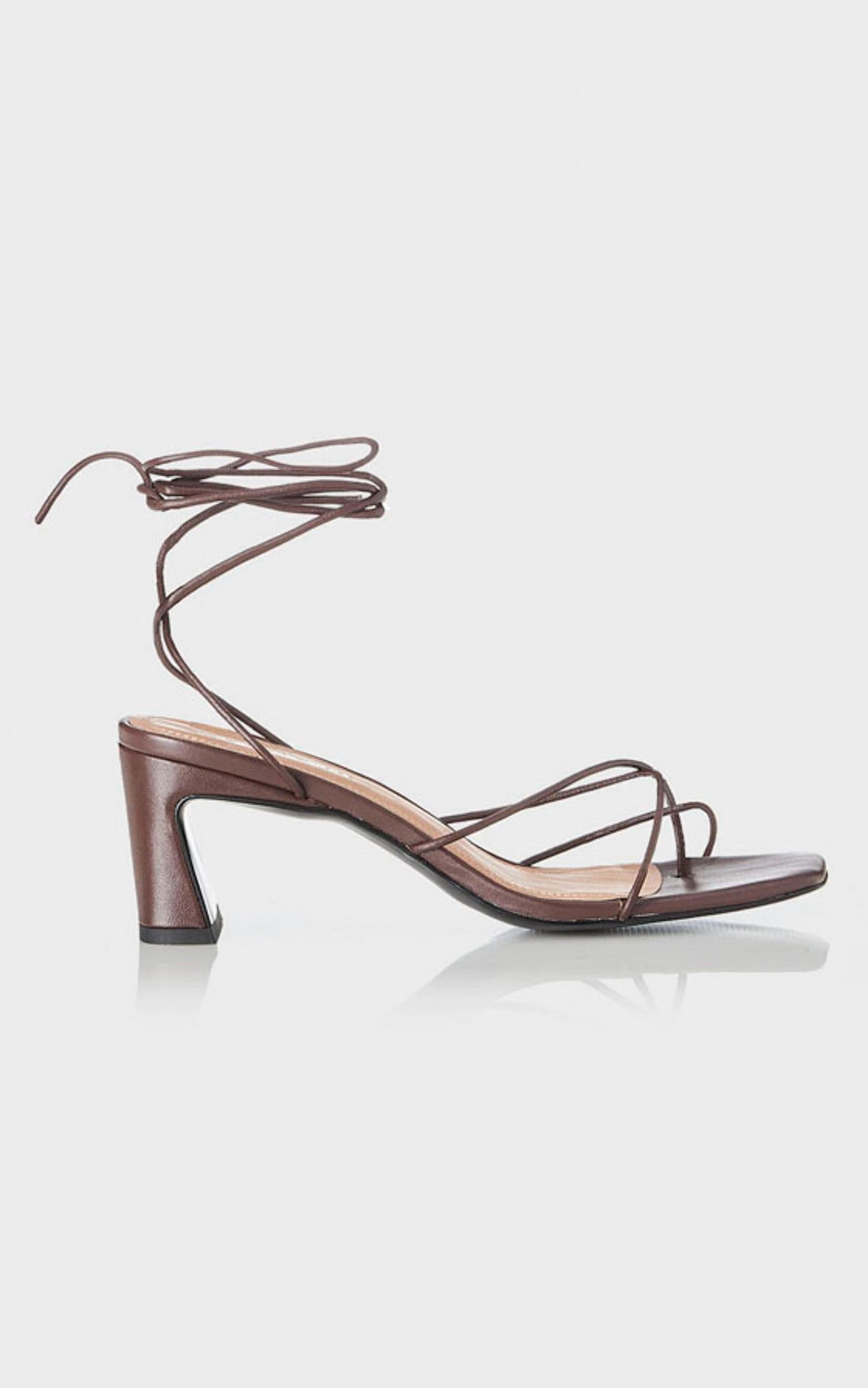 Alias Mae - Lune Heel in Choc Kid Leather