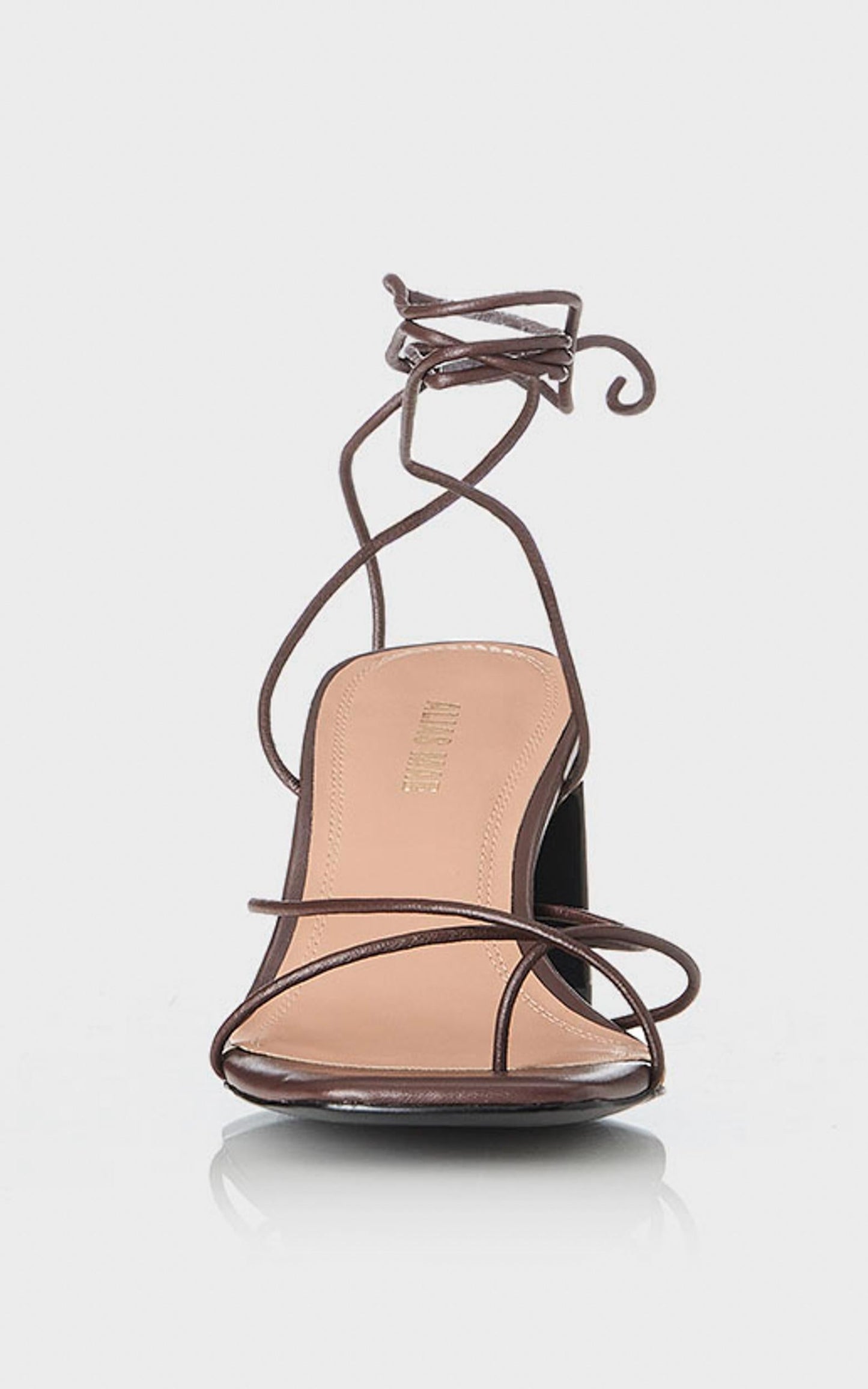 Alias Mae - Lune Heel in Choc Kid Leather