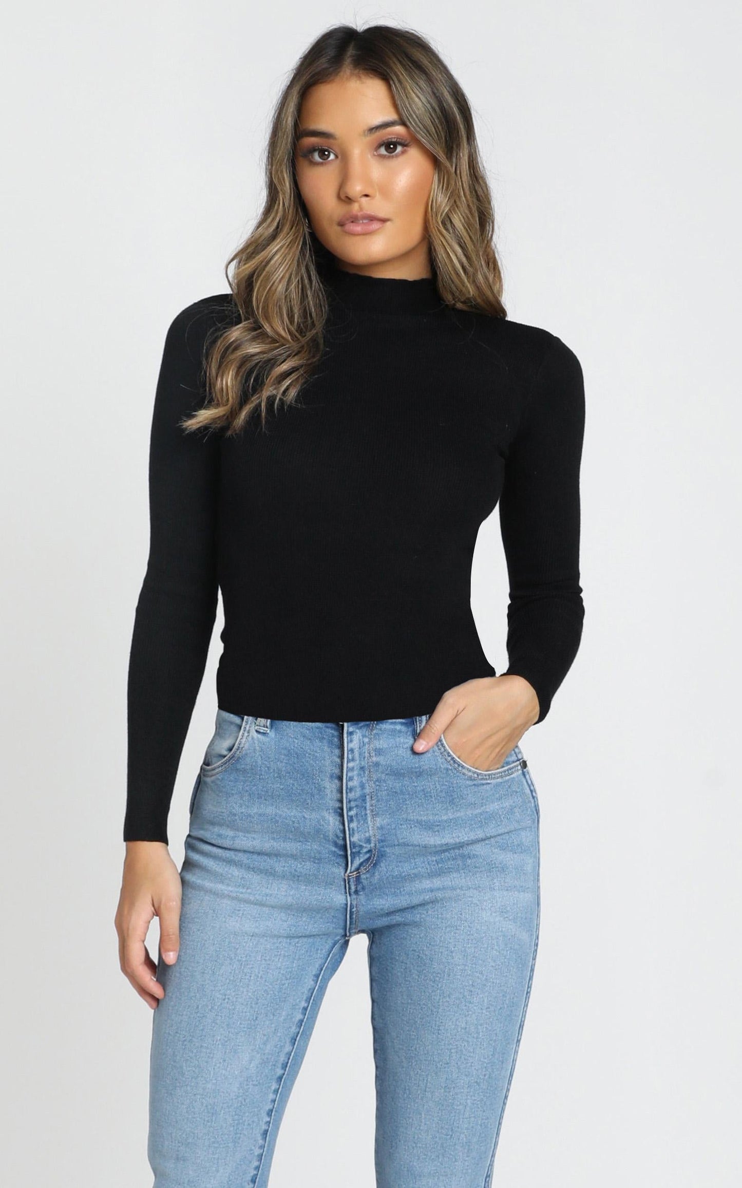 Lust For Life Knit Top in Black