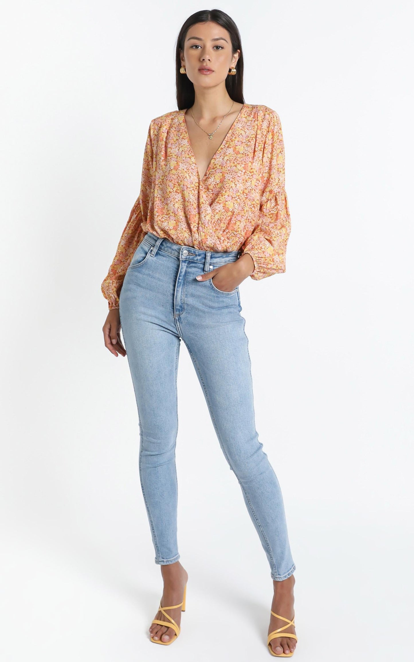 Lyrica Bodysuit in Blushing Floral