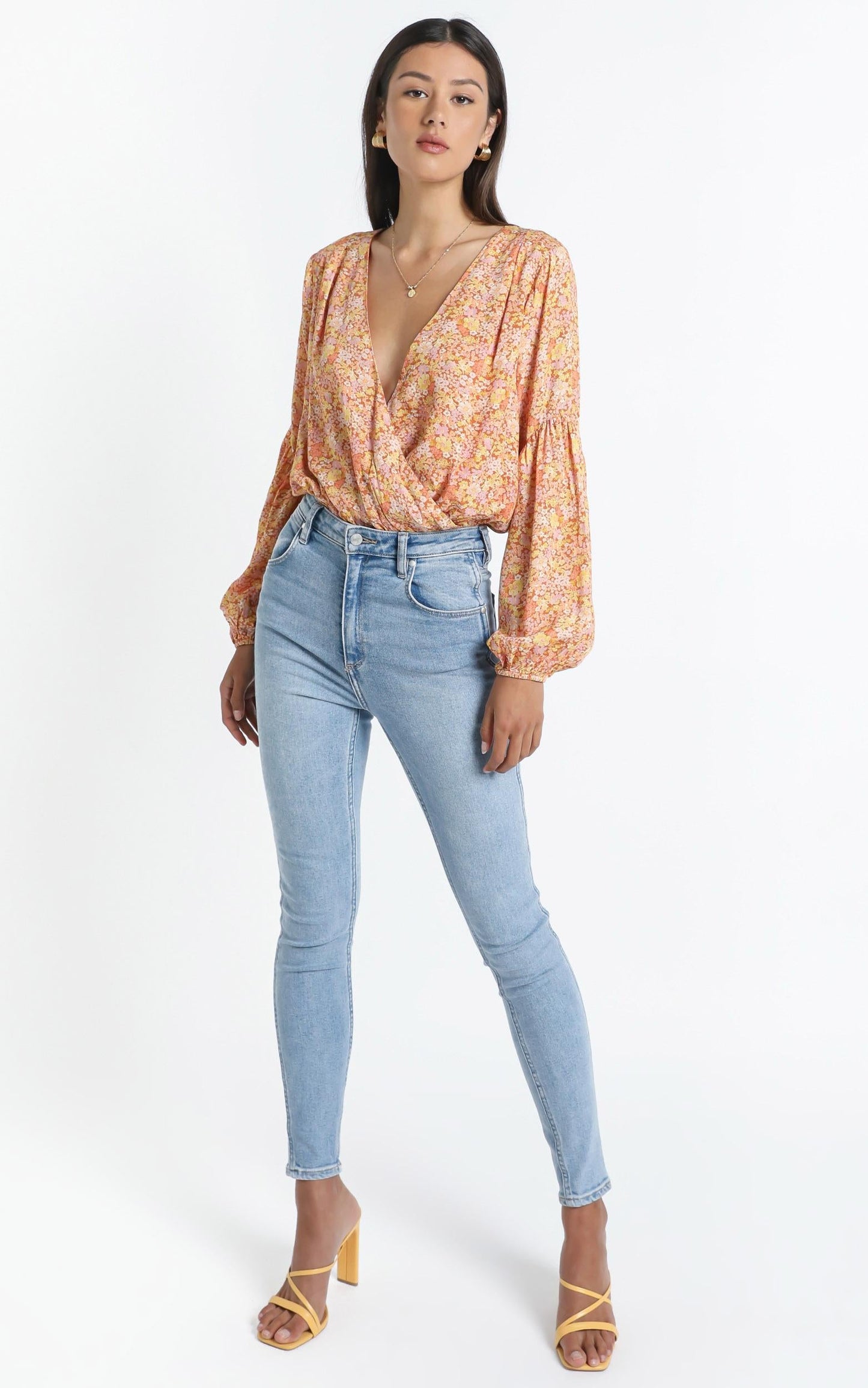 Lyrica Bodysuit in Blushing Floral