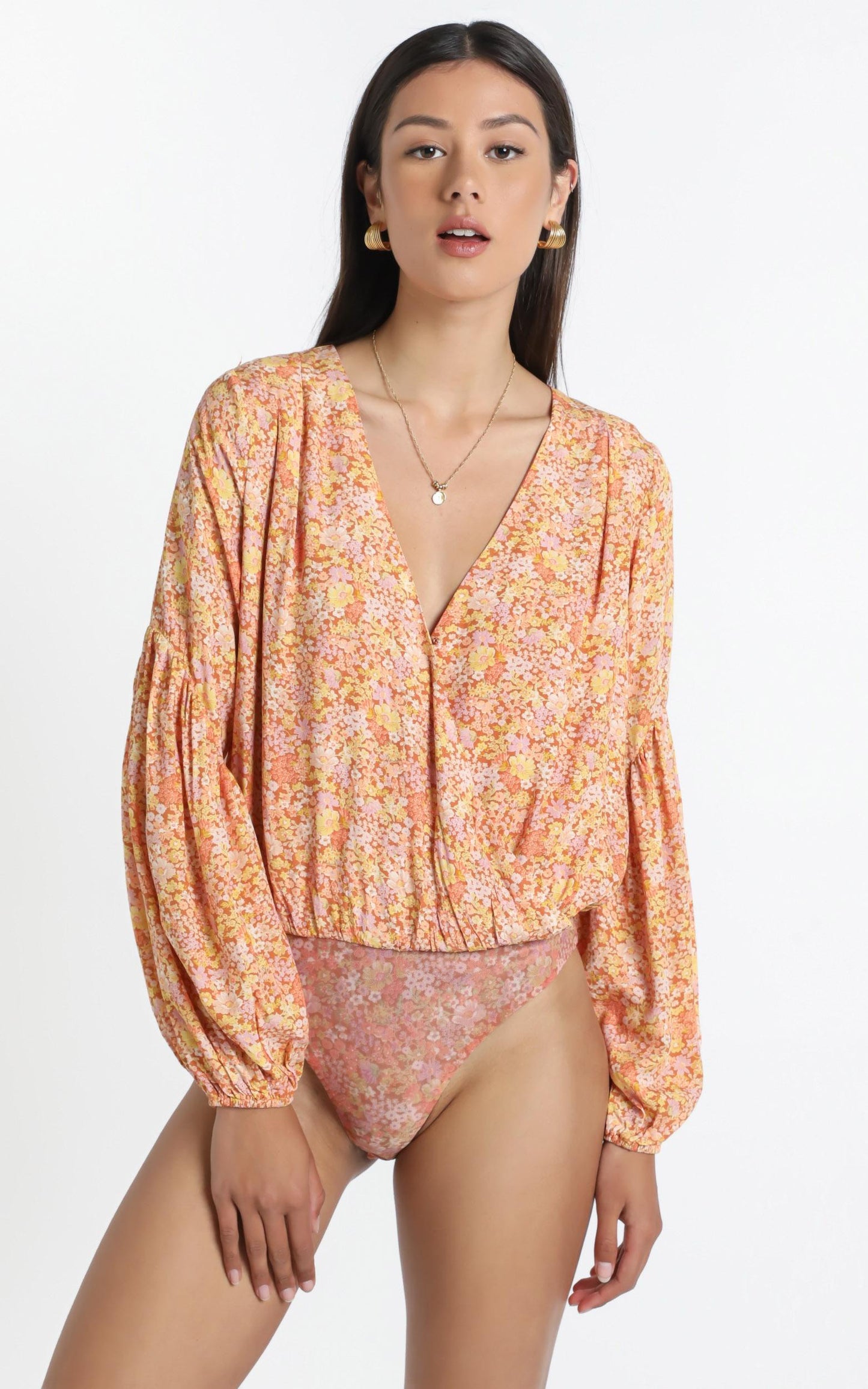 Lyrica Bodysuit in Blushing Floral