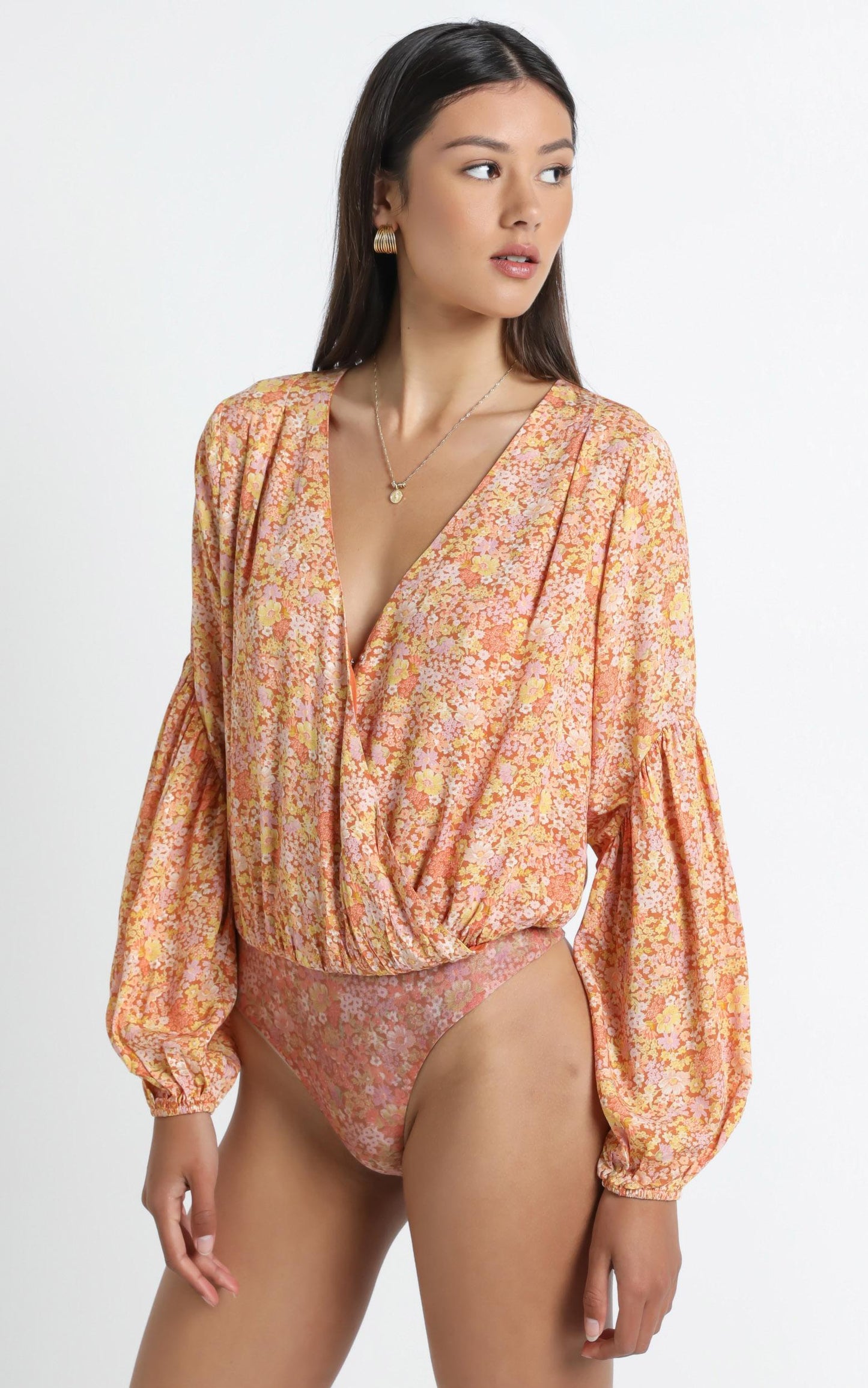 Lyrica Bodysuit in Blushing Floral