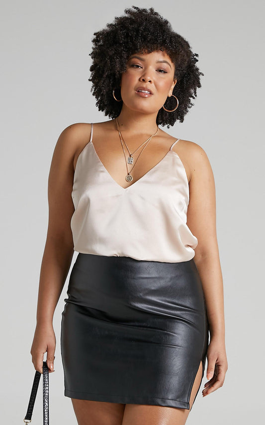 My Only Sunshine Cami in Champagne Satin