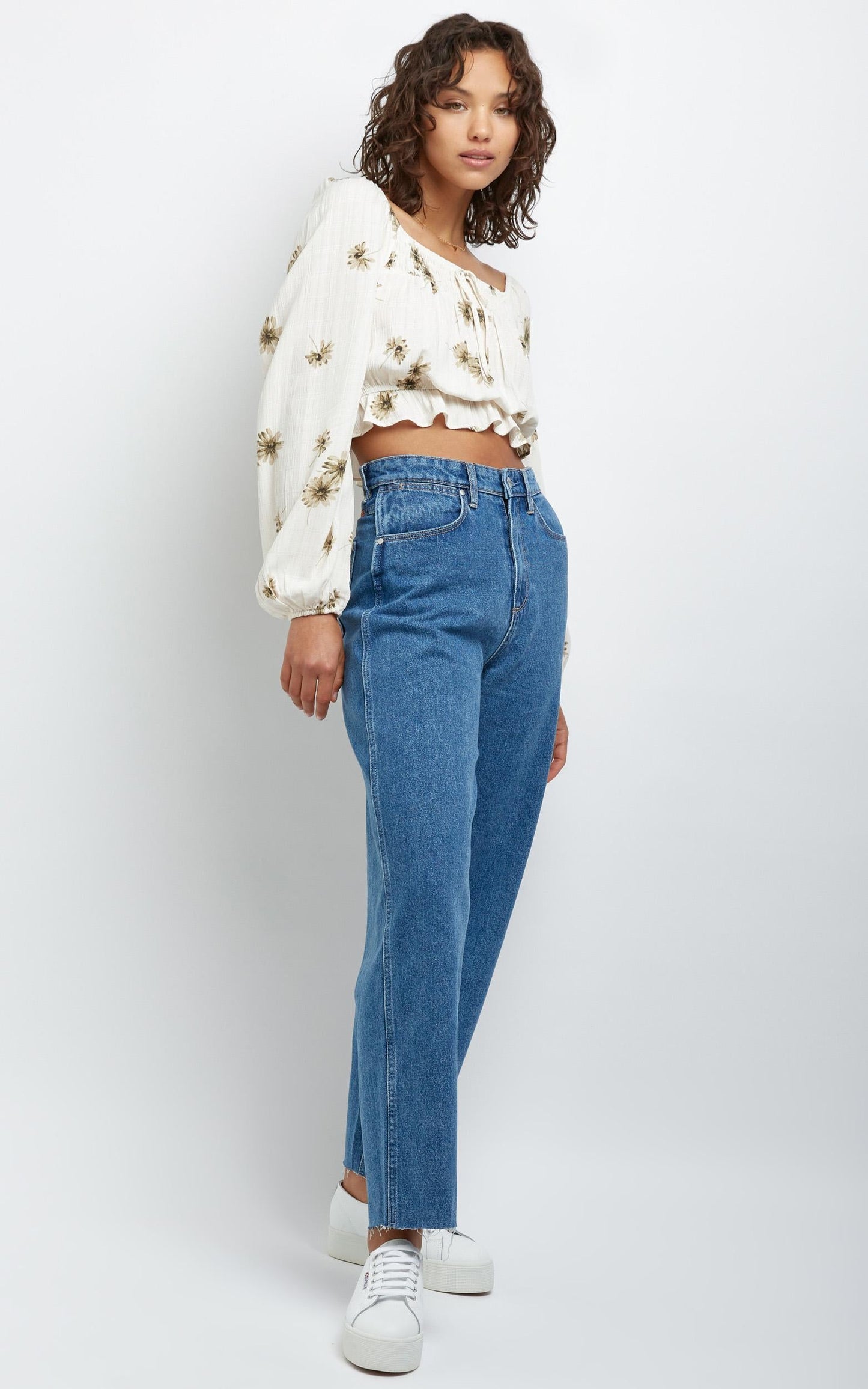 Hastings Top in Ivory Floral
