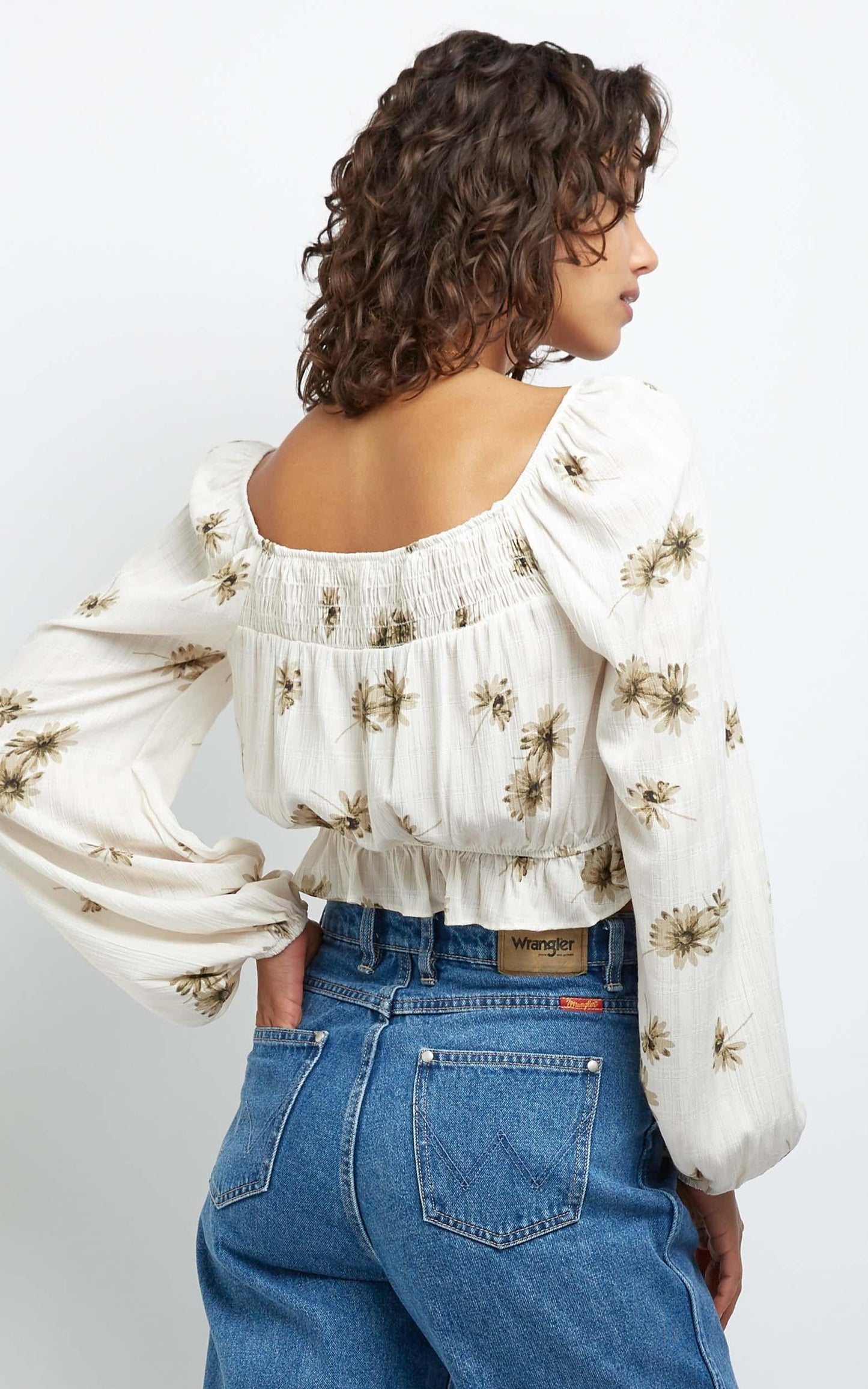 Hastings Top in Ivory Floral
