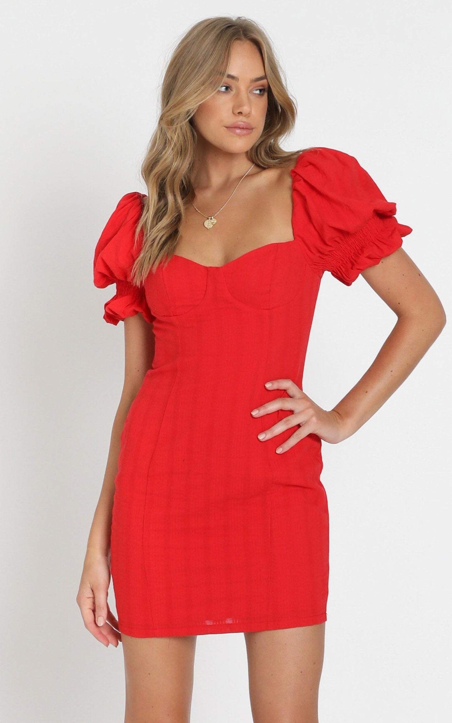 Anders Mini Dress in Red