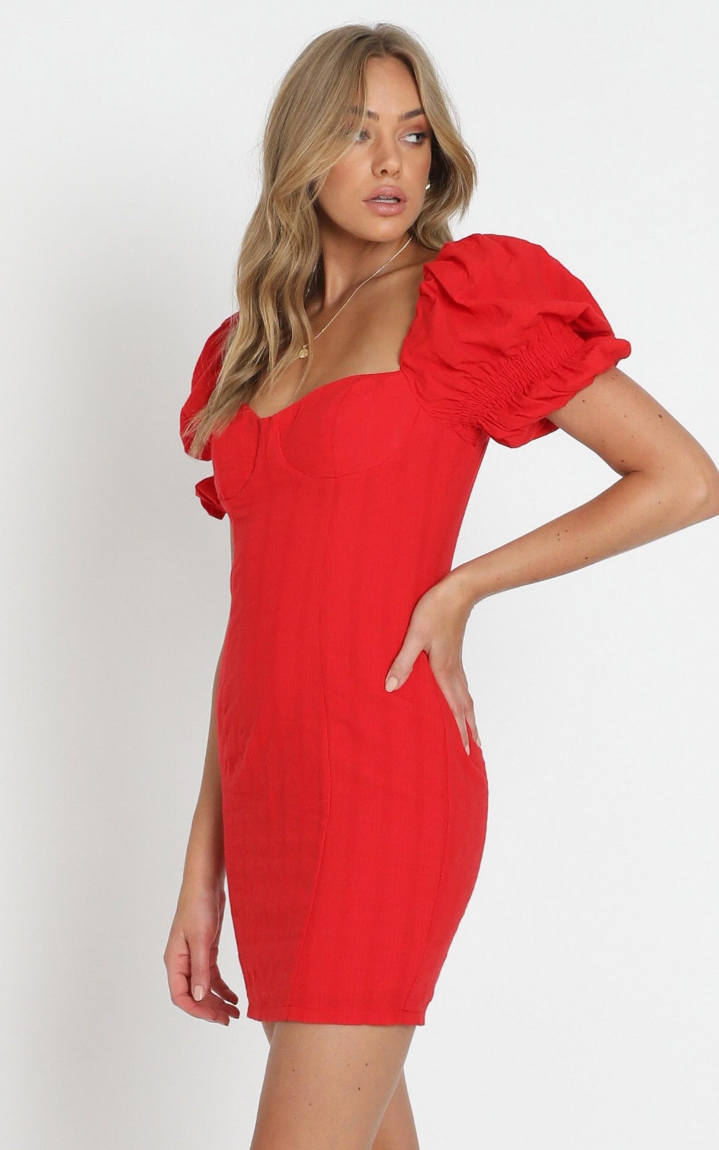 Anders Mini Dress in Red
