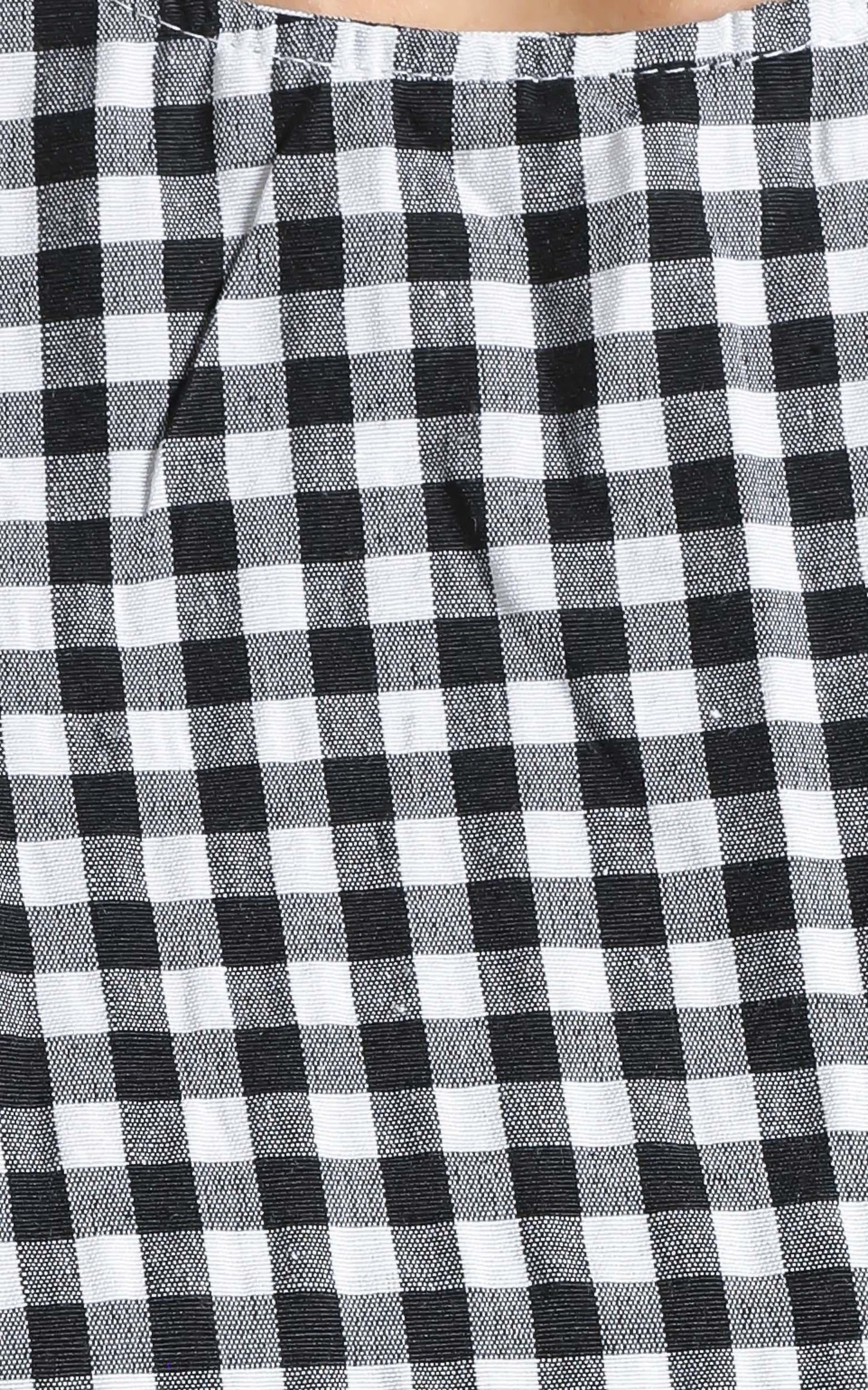 Maha Dress in Black Check