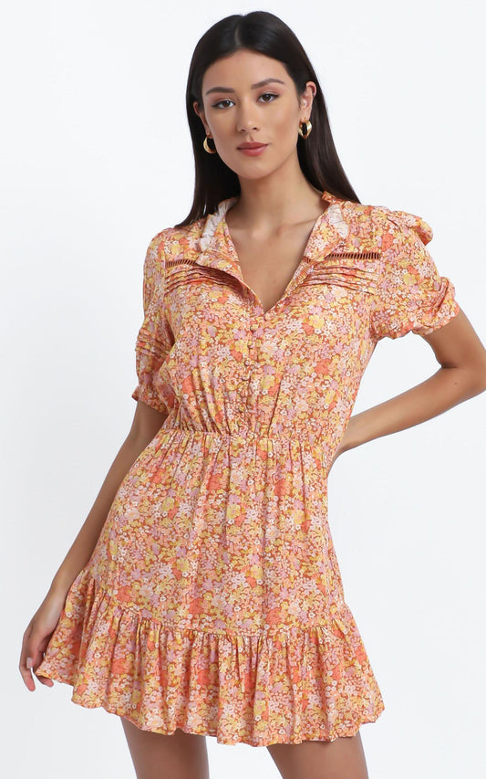 Mahalia Dress in Blushing Floral