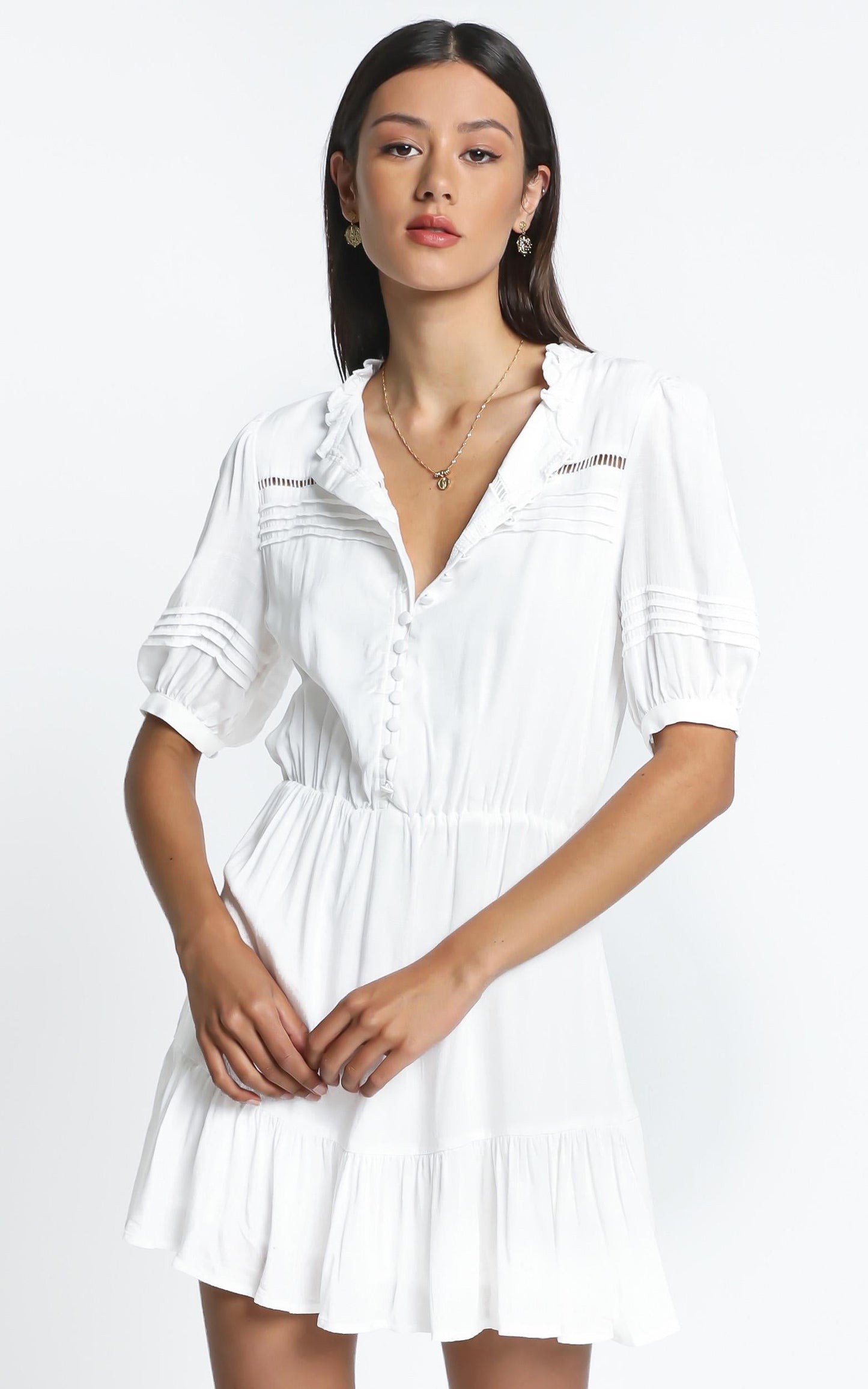 Mahalia Dress in White