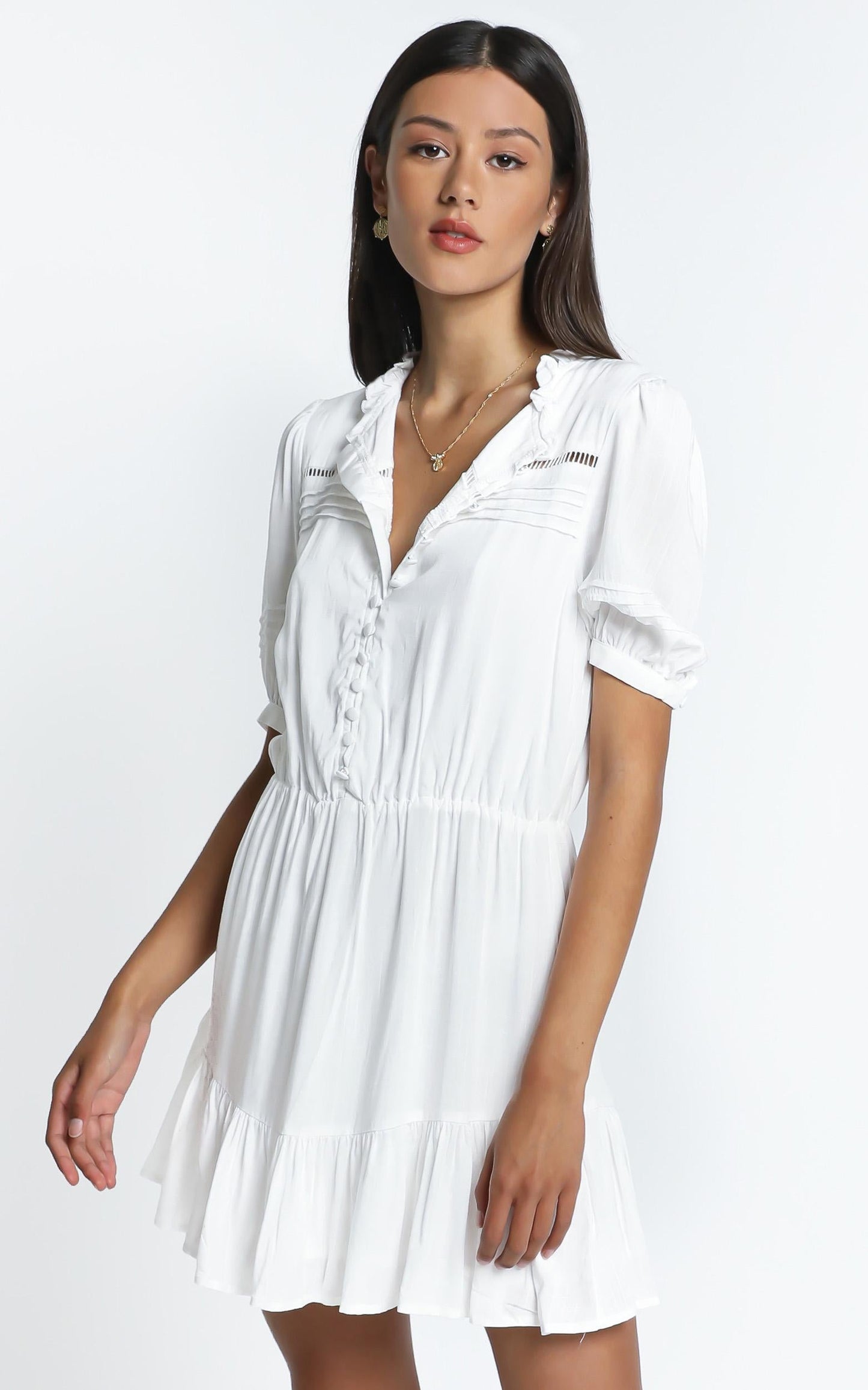 Mahalia Dress in White