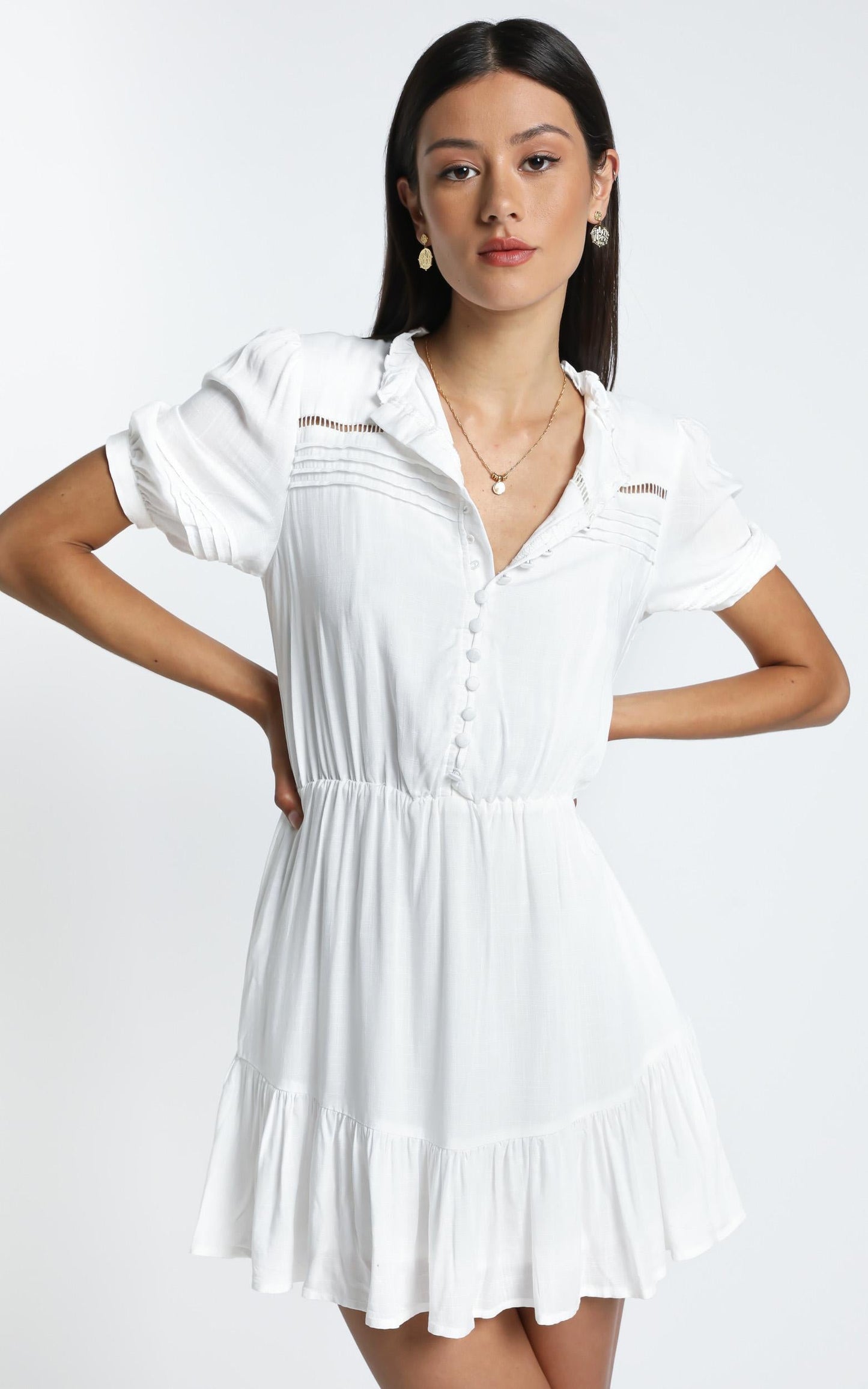 Mahalia Dress in White