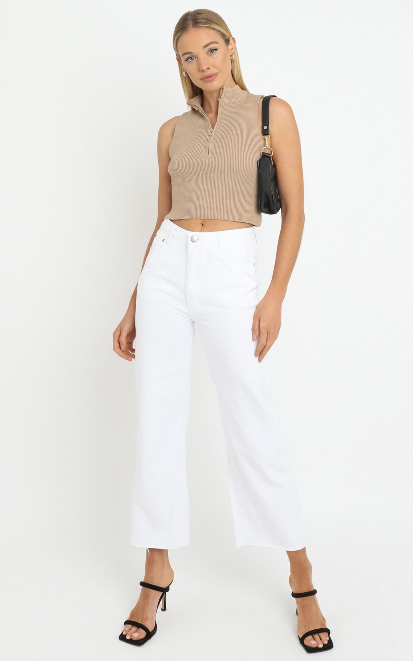 Cyril Knit Top in Tan