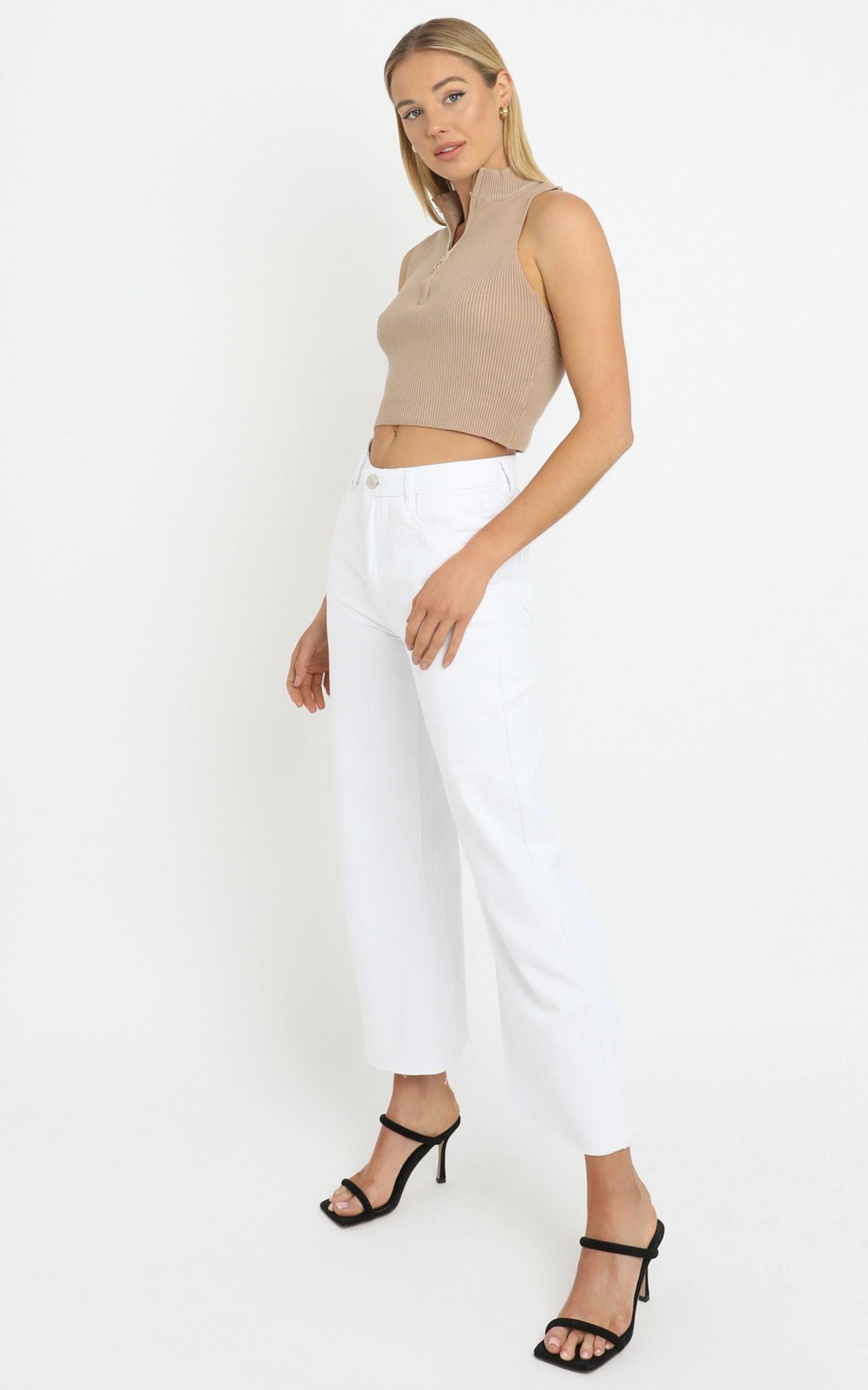 Cyril Knit Top in Tan