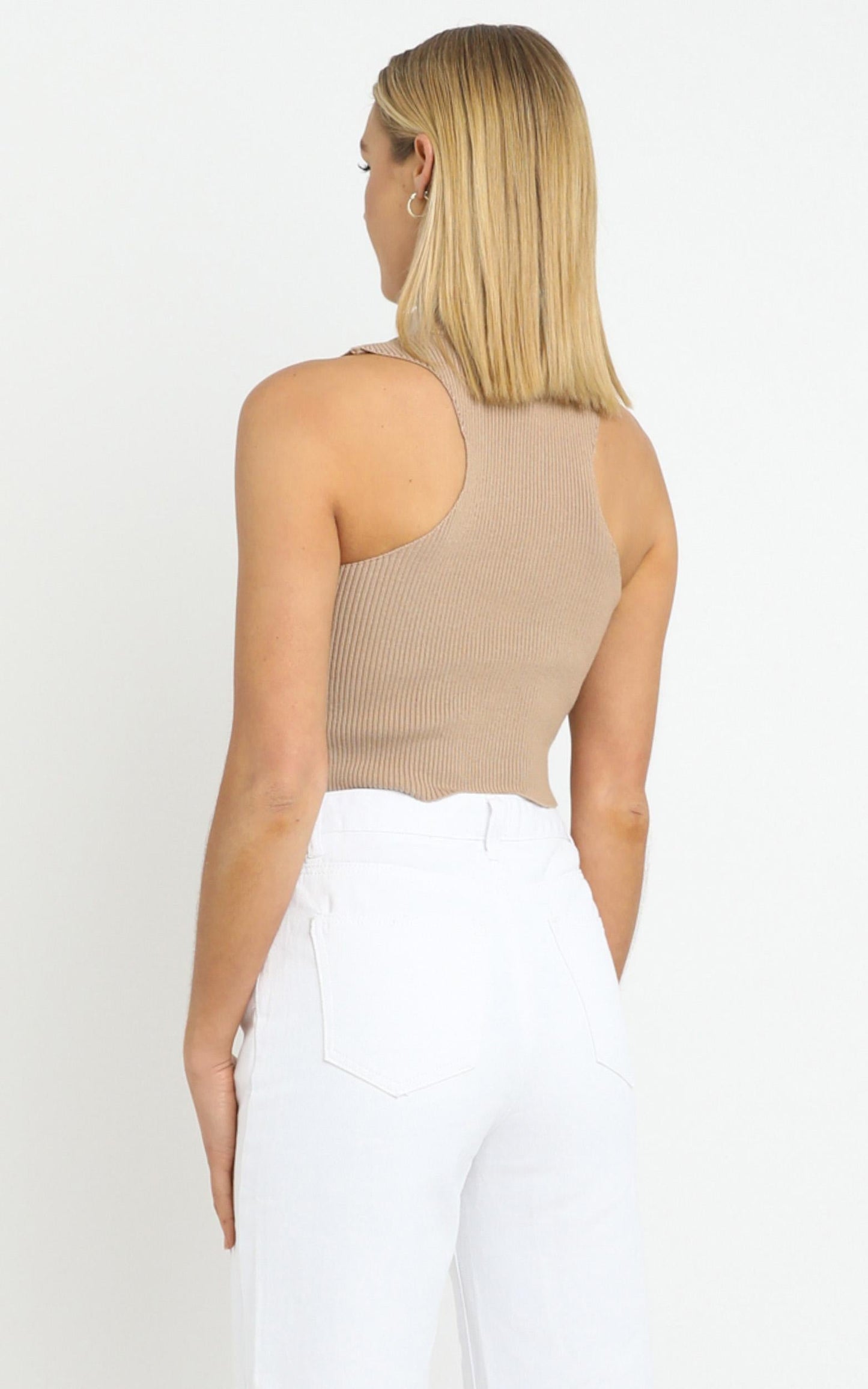 Cyril Knit Top in Tan