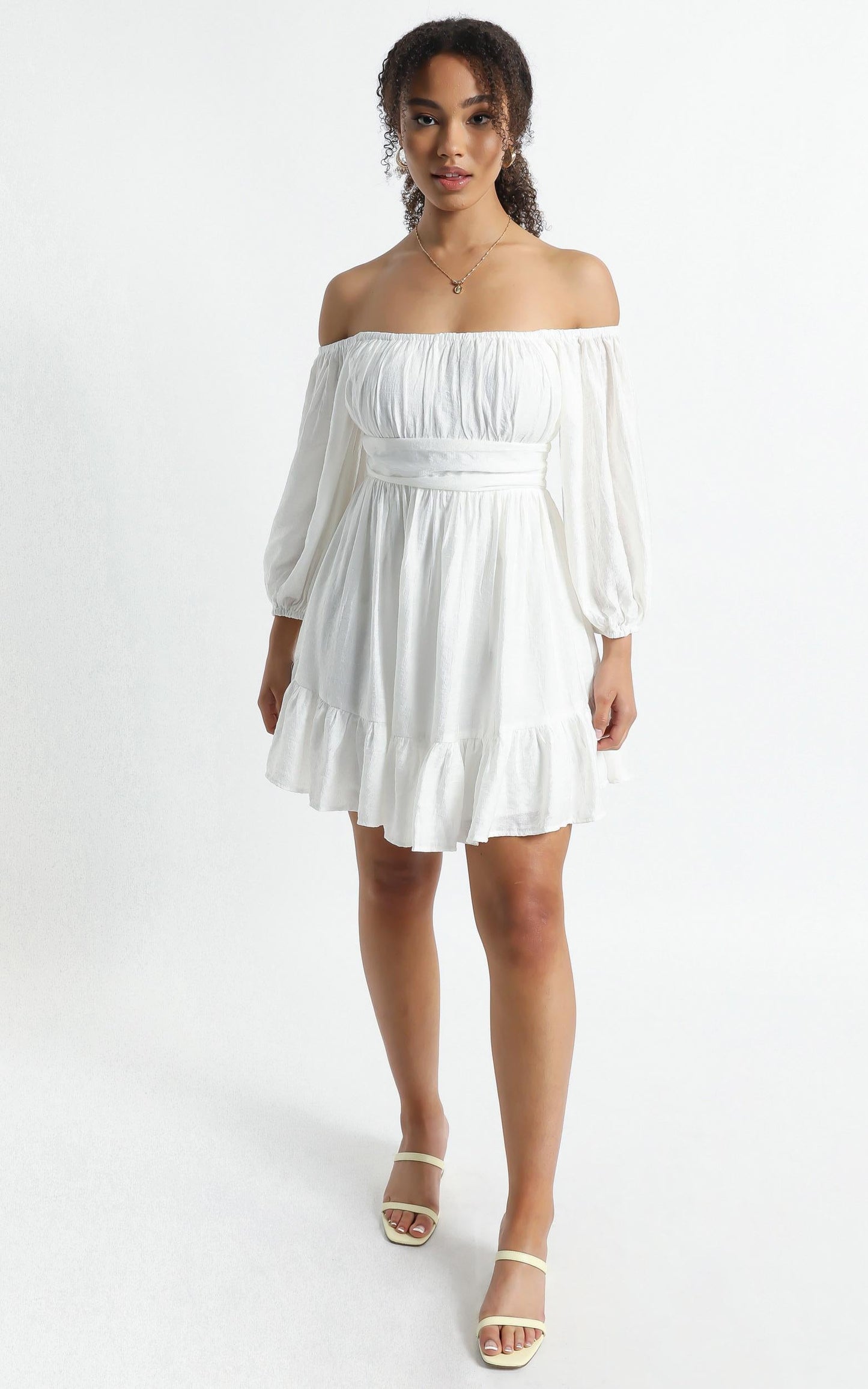 Mandi Dress in White